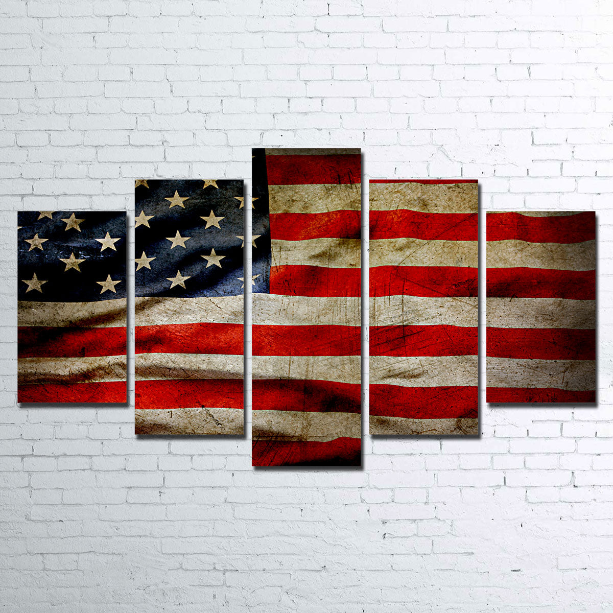 Grunge American Flag Wall Art