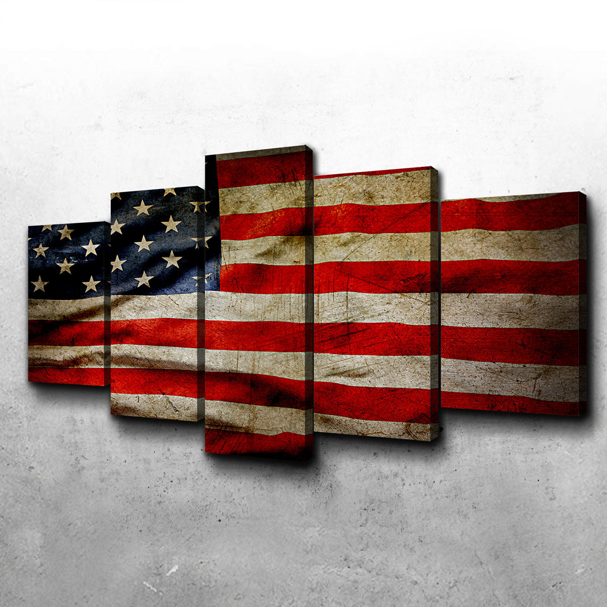 Grunge American Flag Wall Art