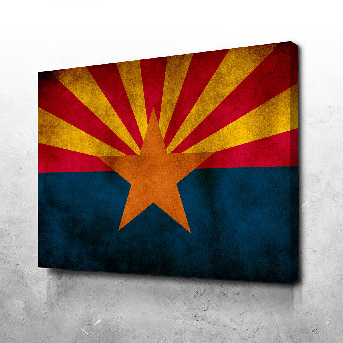 Grunge Arizona State Flag Wall Art