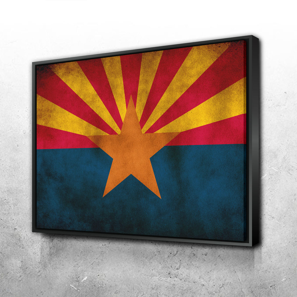 Grunge Arizona State Flag Wall Art