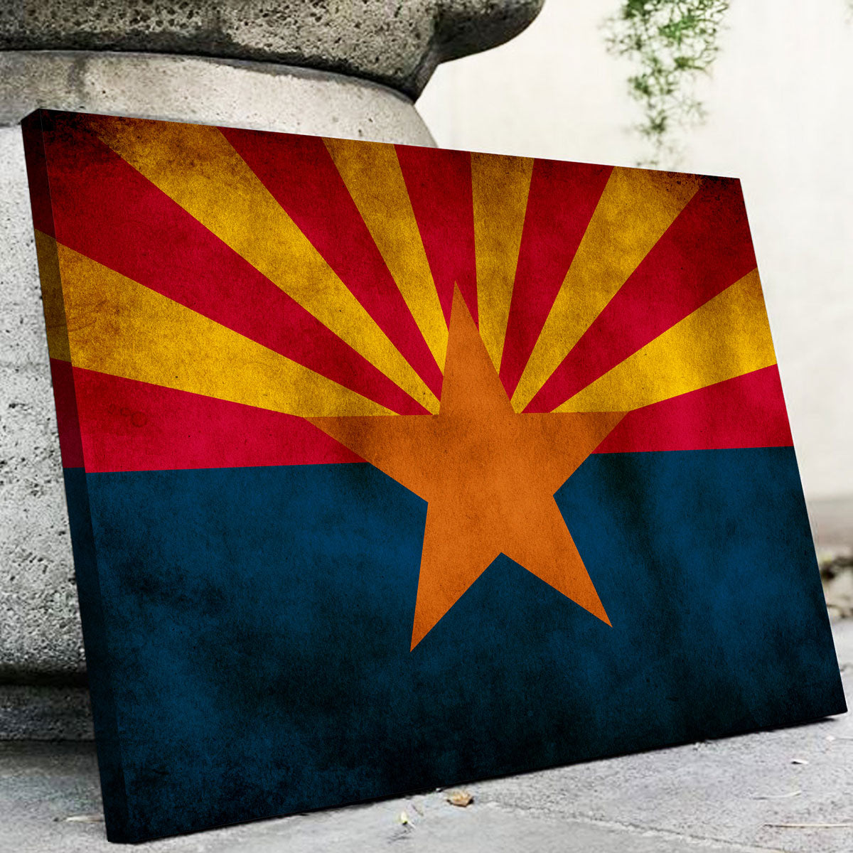 Grunge Arizona State Flag Wall Art