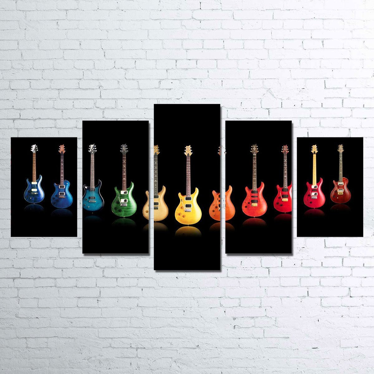 Electric Guitar 5 Piece Wall Art