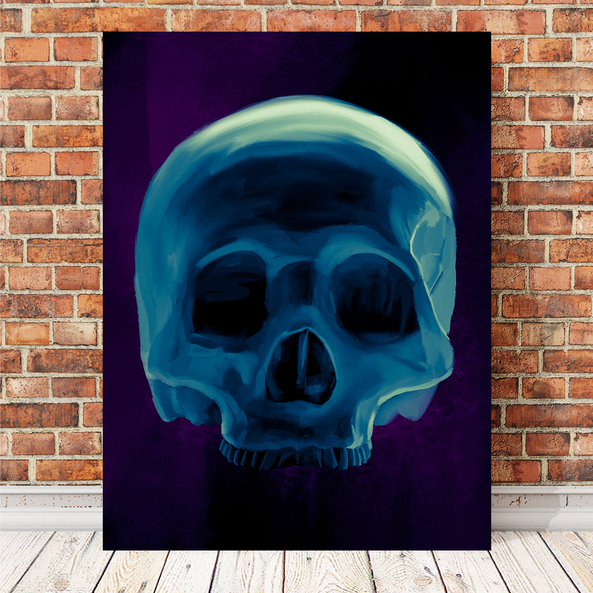 Half Skull Wall Art