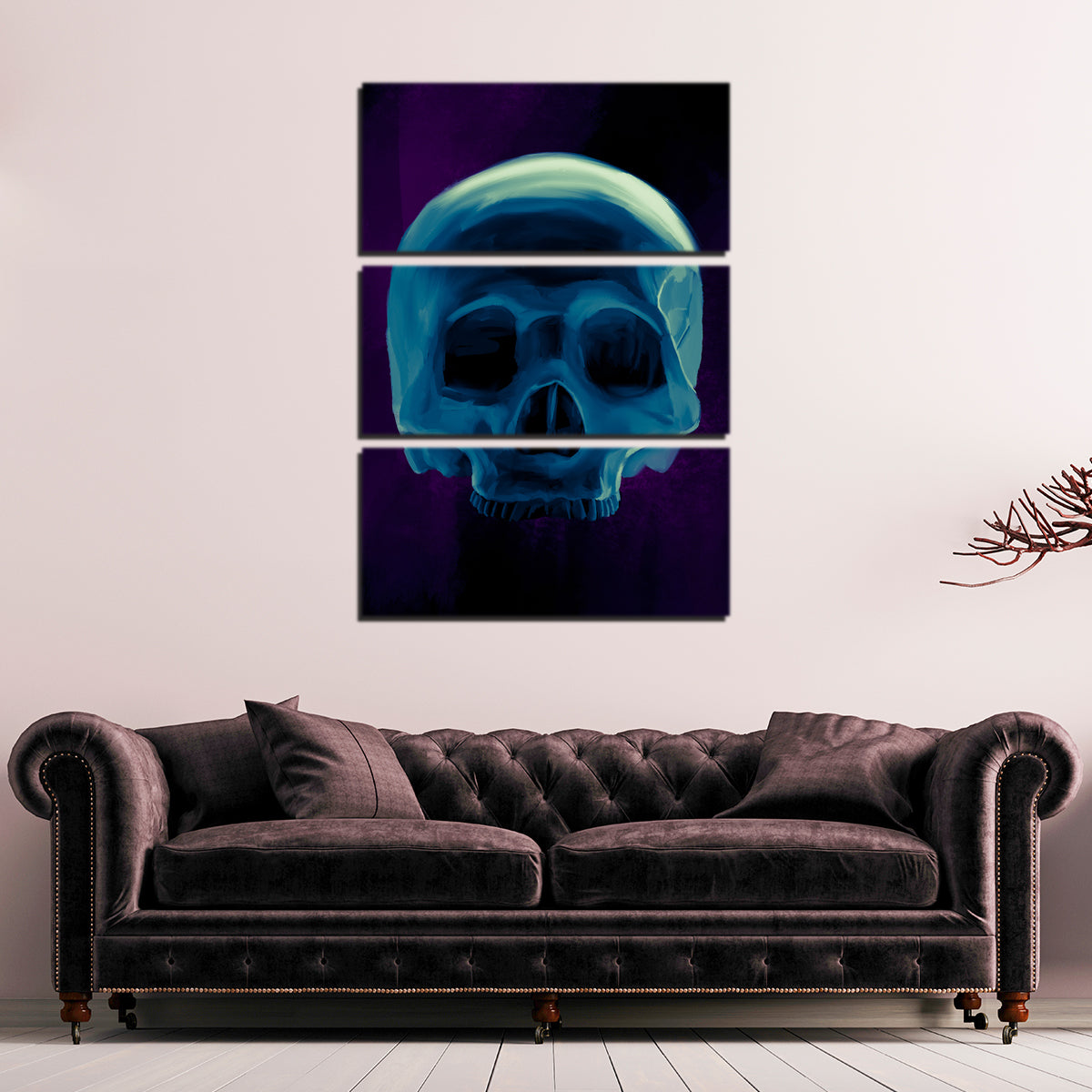 Half Skull Wall Art