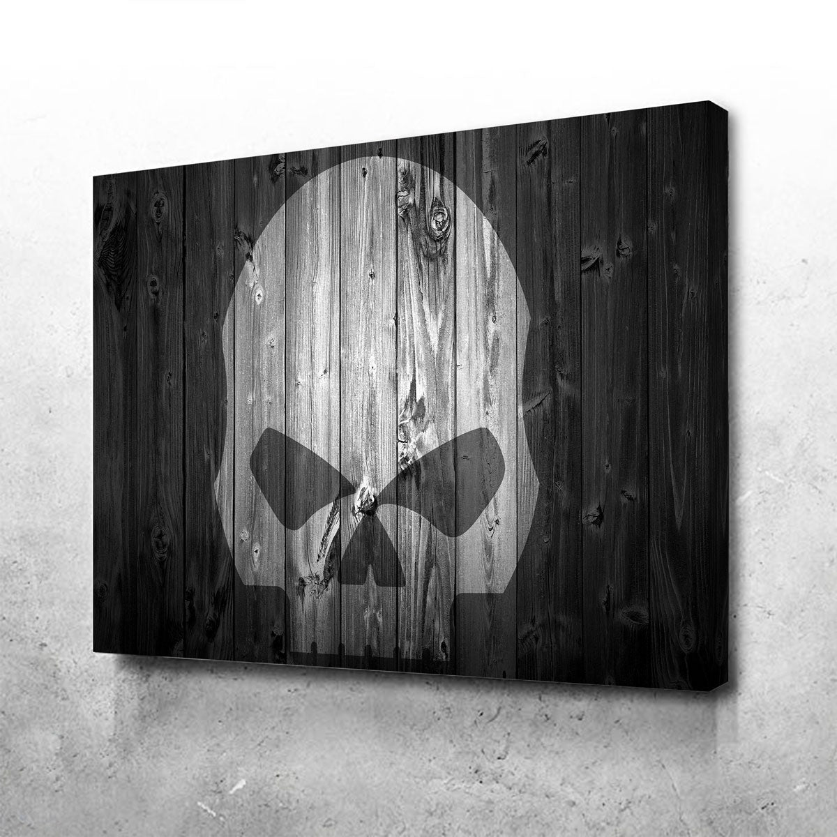 Harley Skull Canvas Wall Art