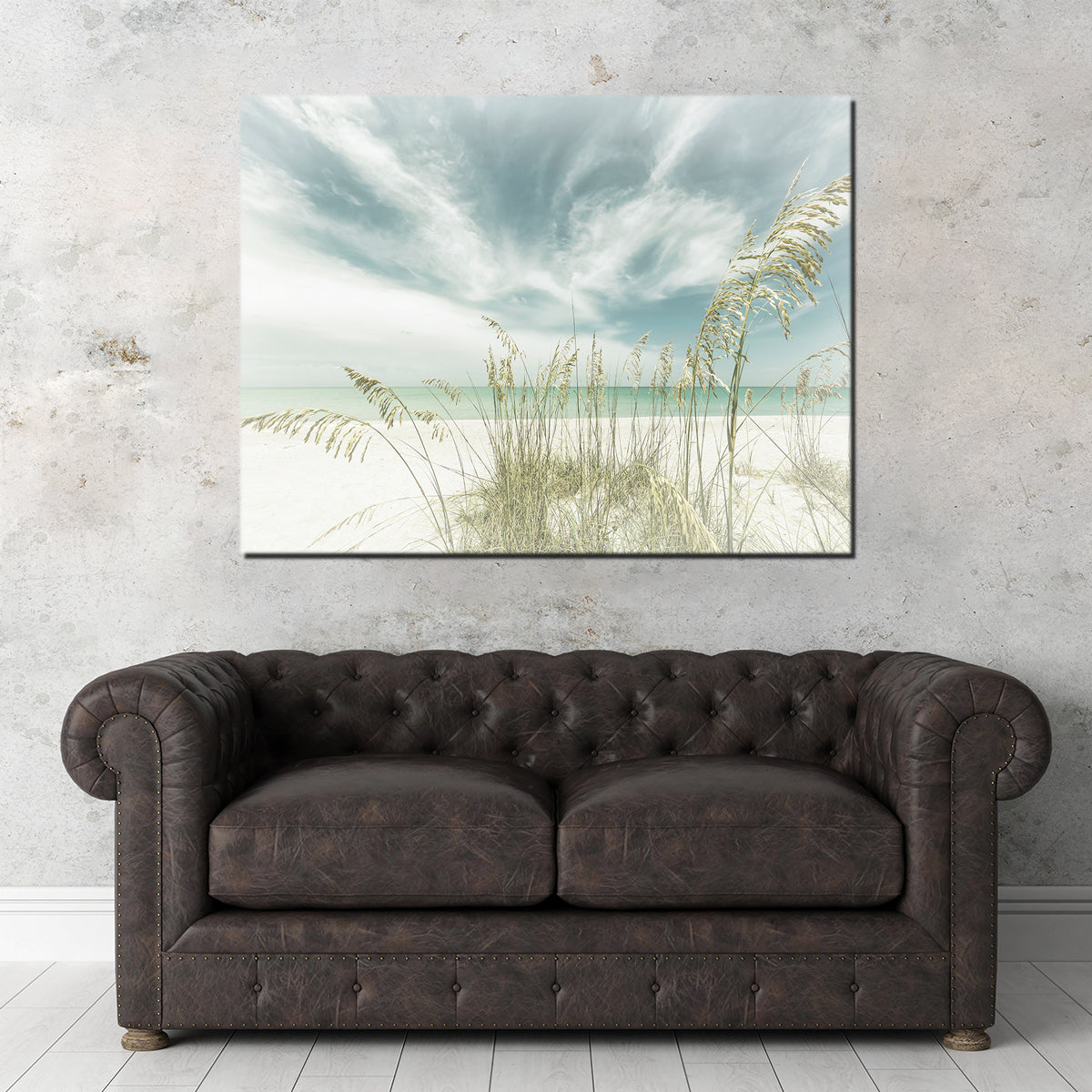 Faded Calmness on the Beach Wall Art