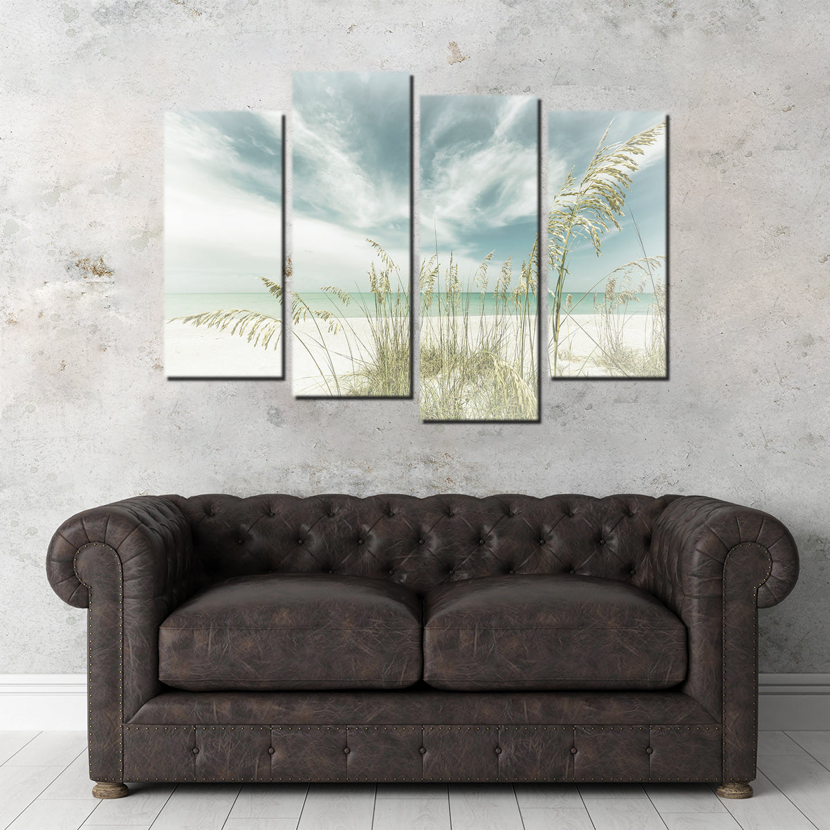 Faded Calmness on the Beach Wall Art