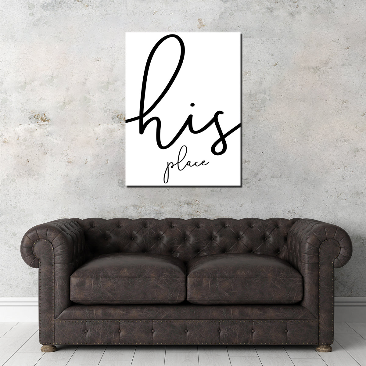 His Place Wall Art