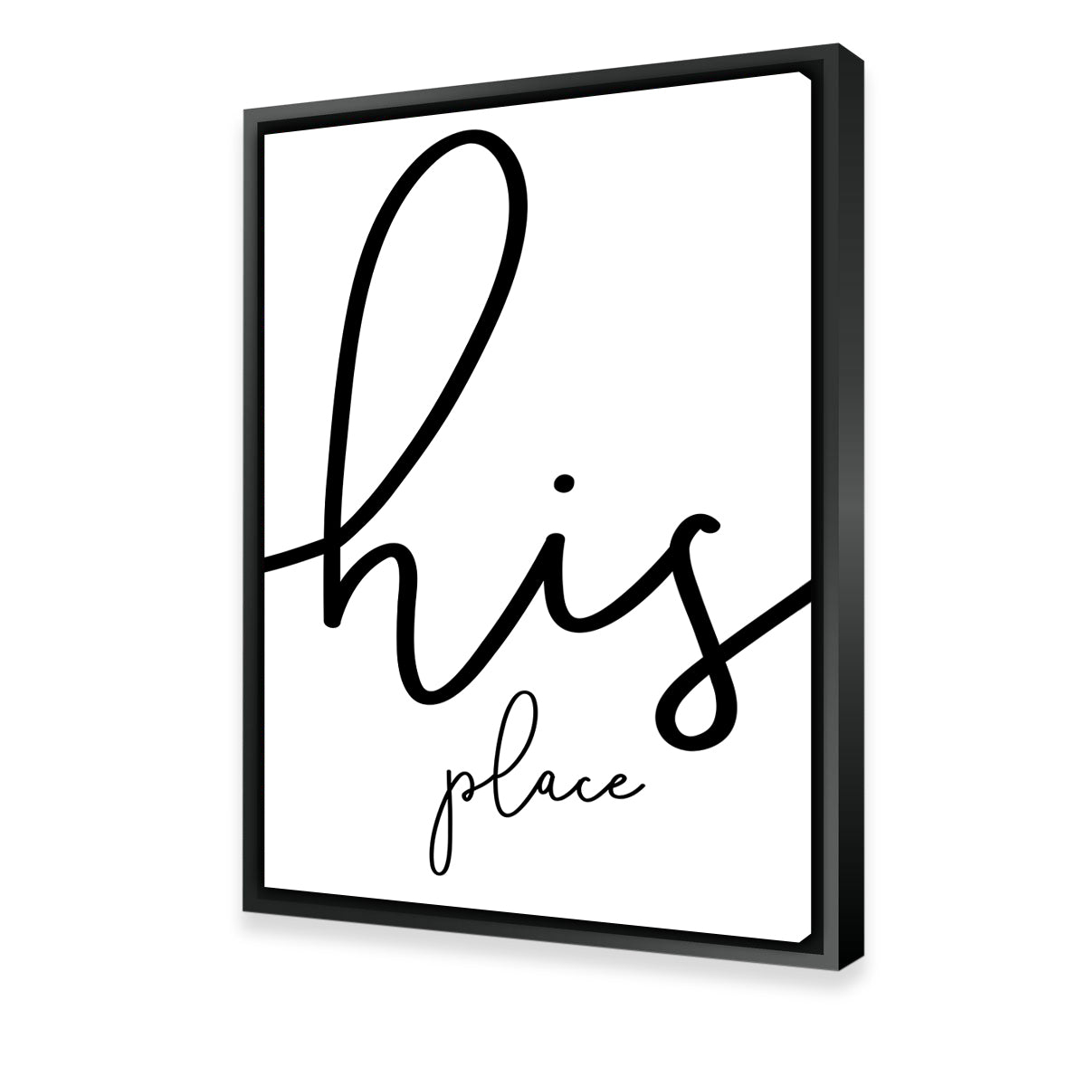 His Place Wall Art