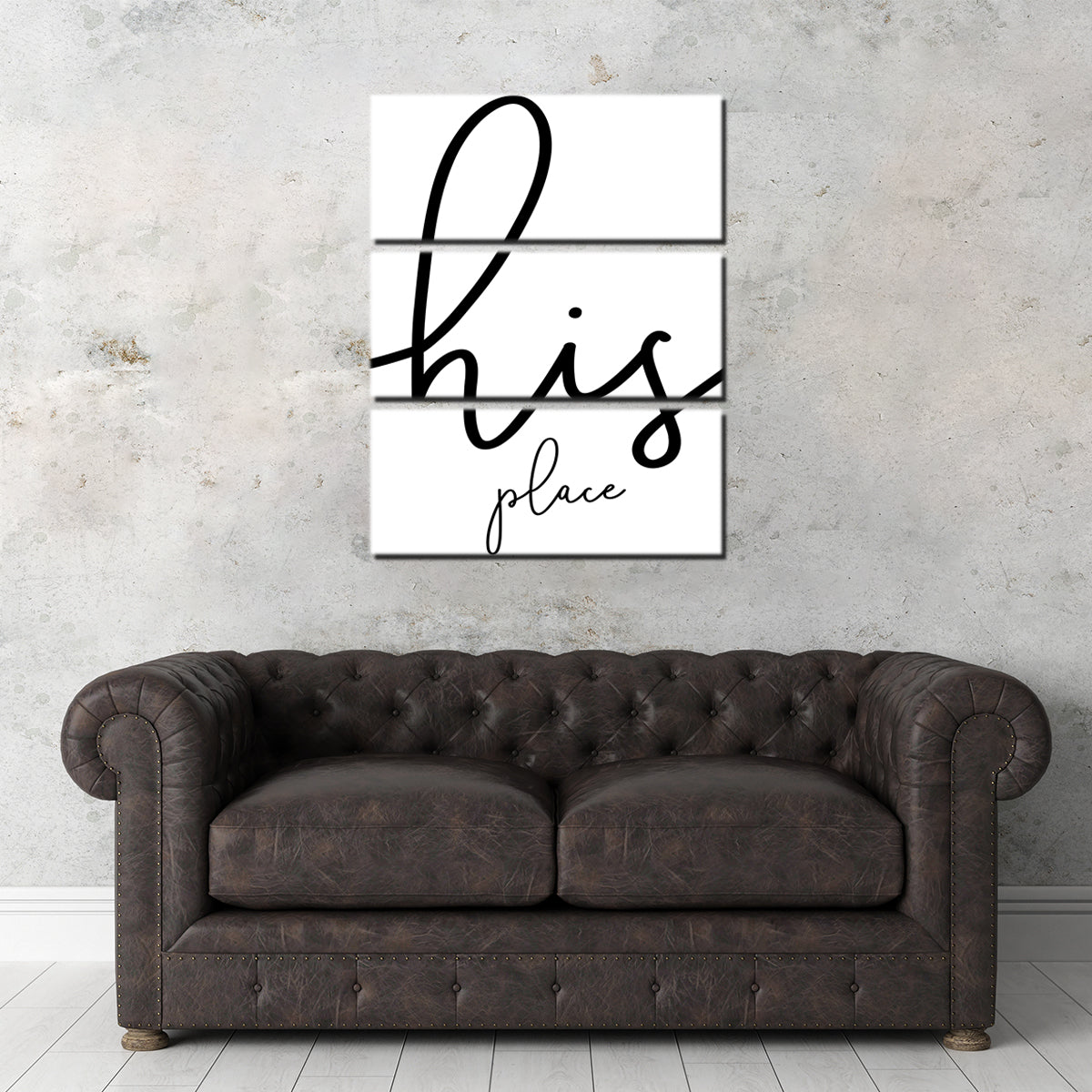 His Place Wall Art