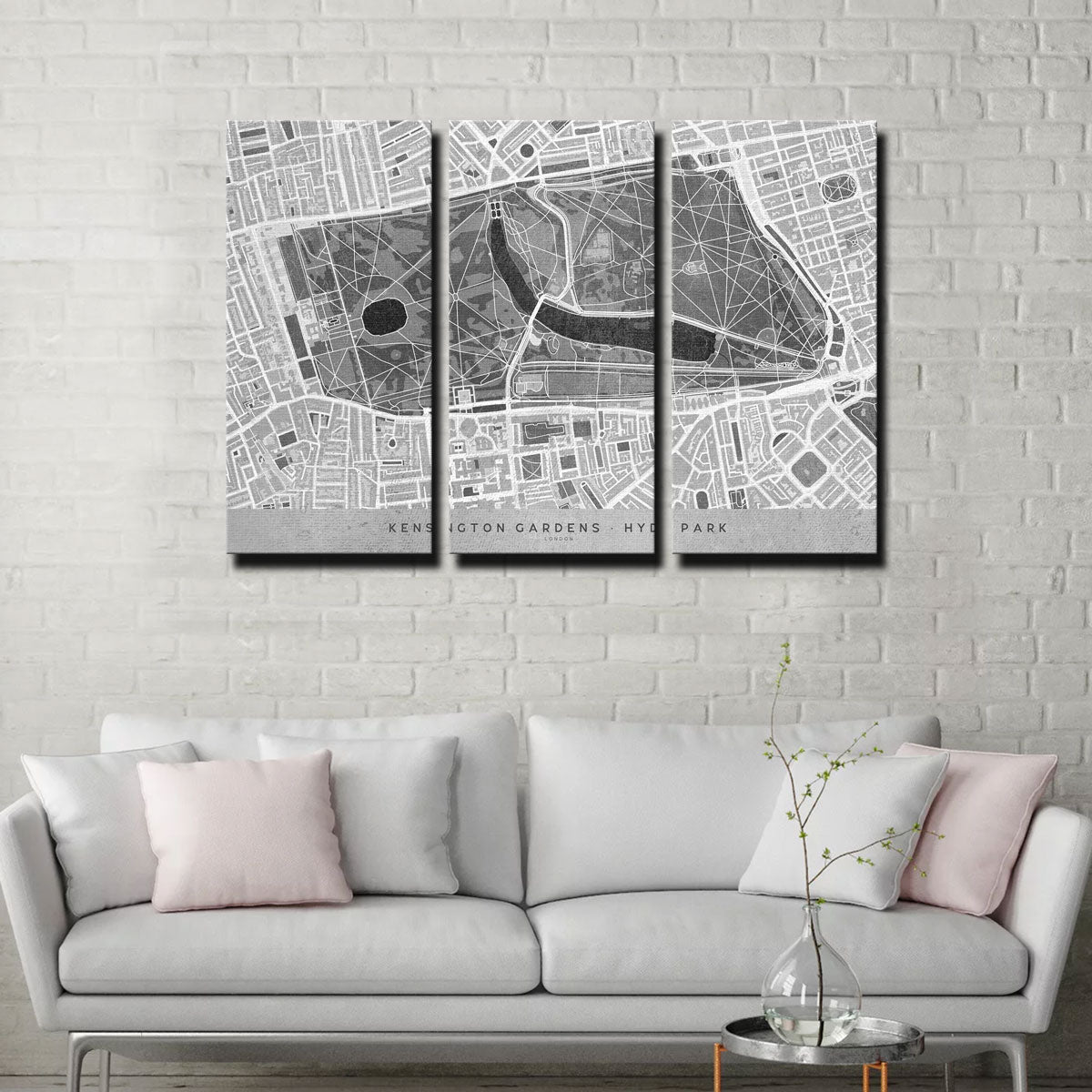 Hyde Park Map 2 Wall Art