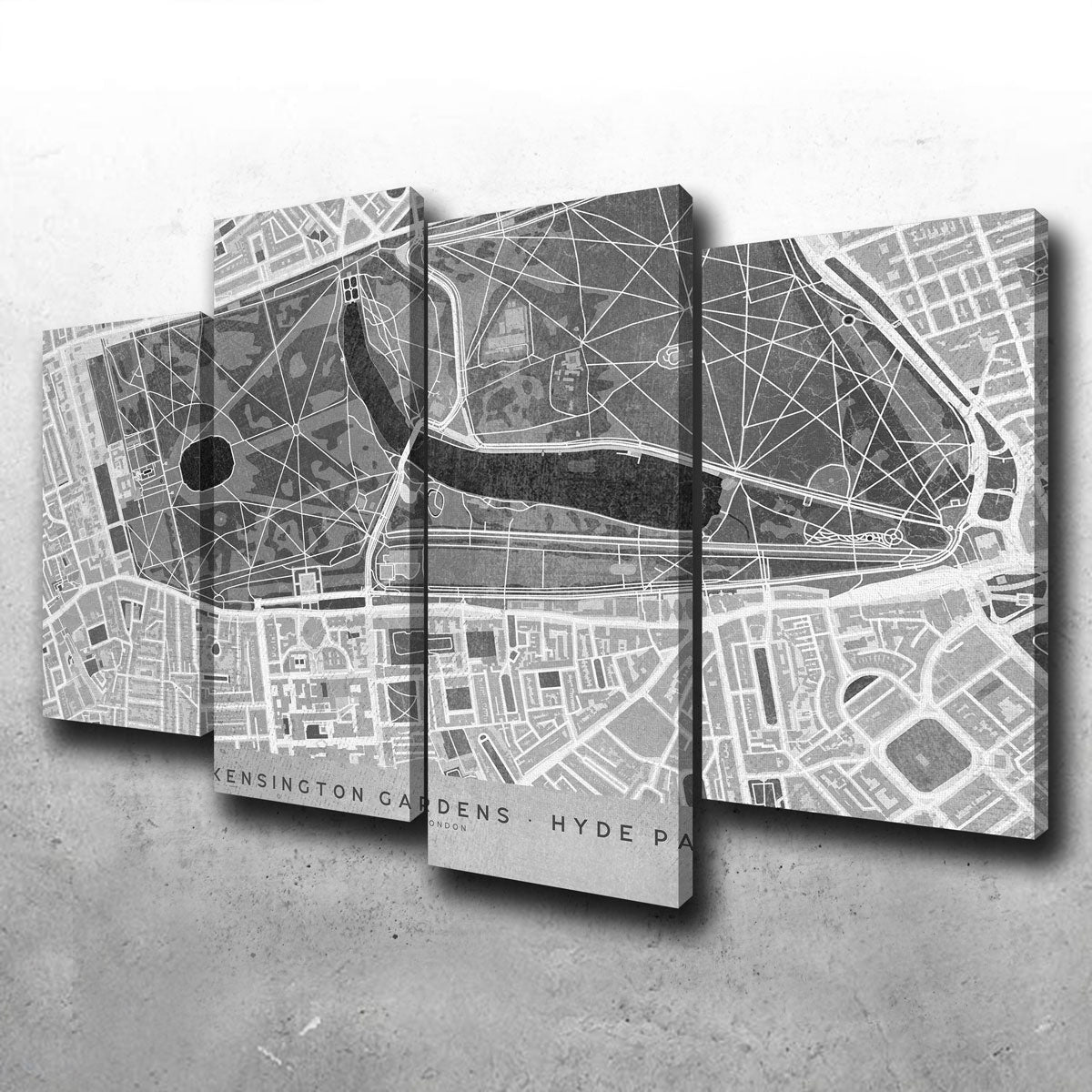 Hyde Park Map 2 Wall Art