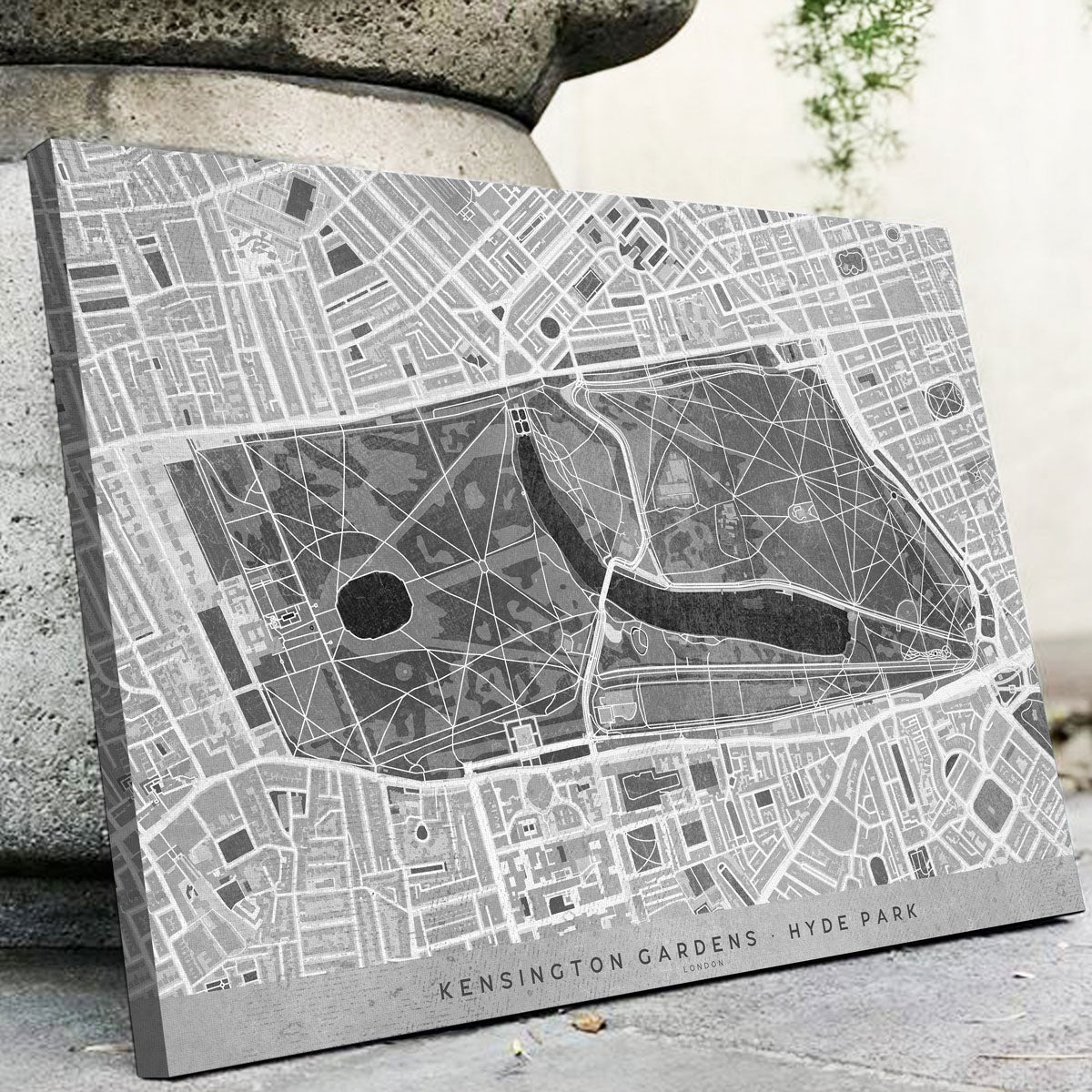 Hyde Park Map 2 Wall Art