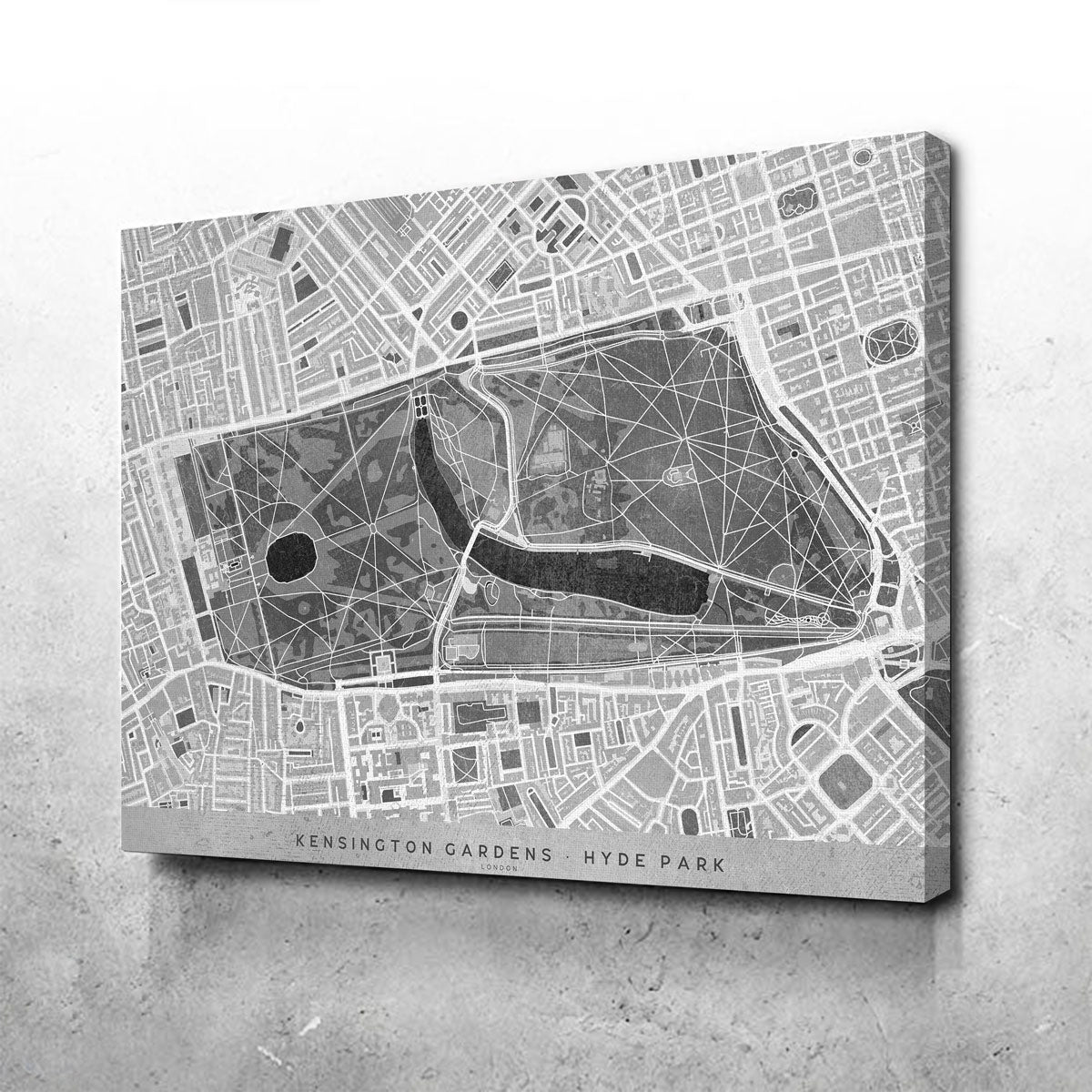Hyde Park Map 2 Wall Art