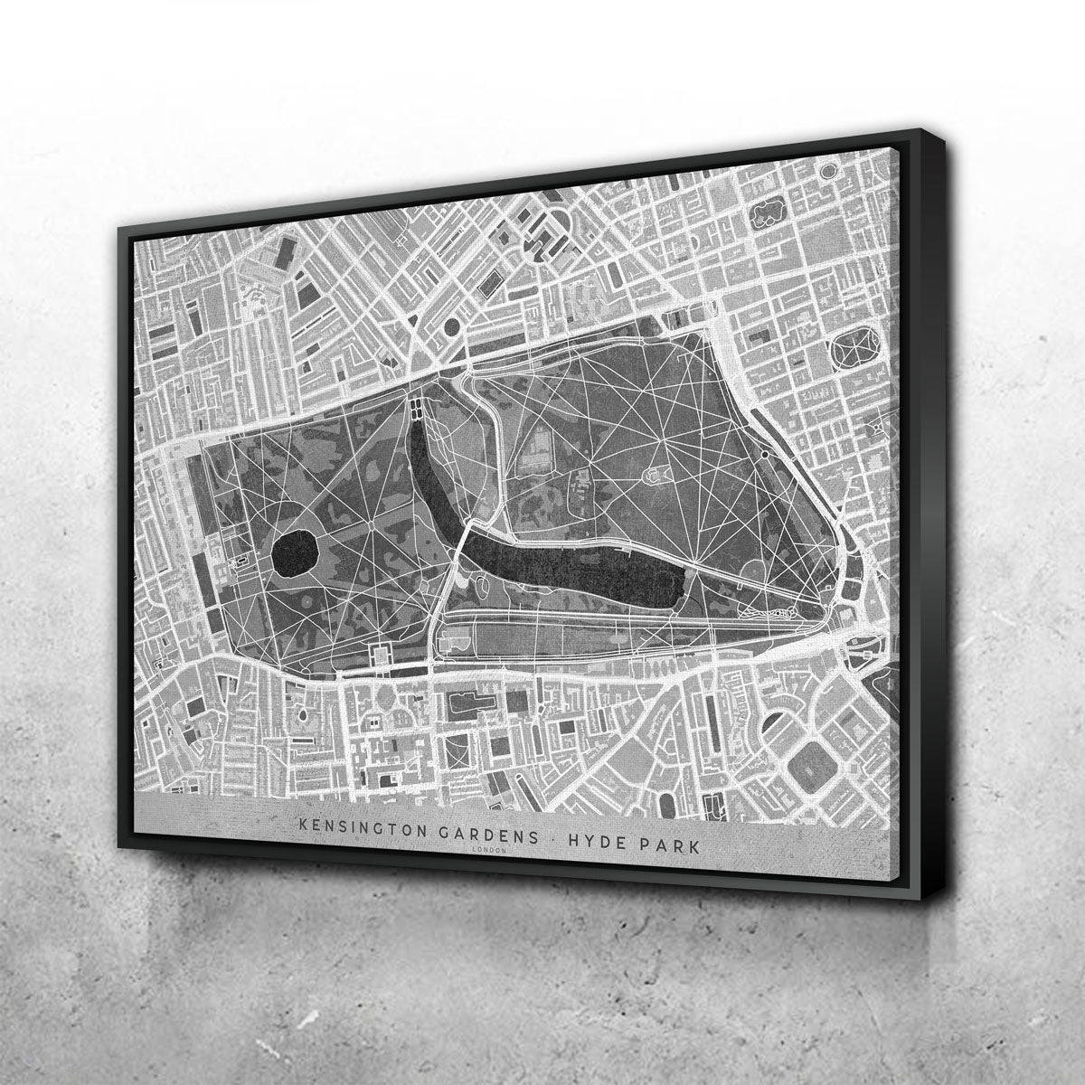 Hyde Park Map 2 Wall Art