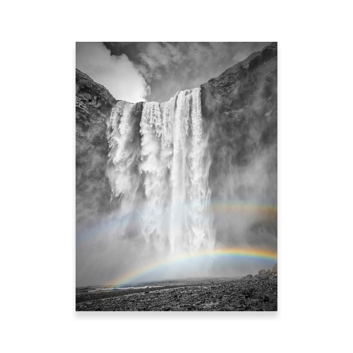 Iceland Skogafoss Double Rainbow