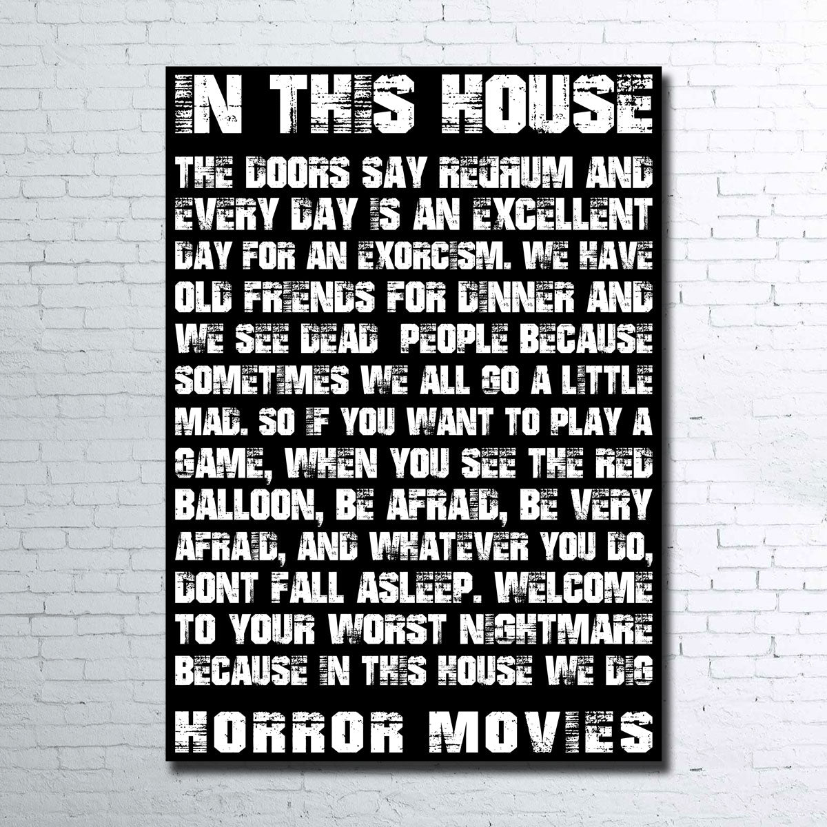 Horror House Canvas