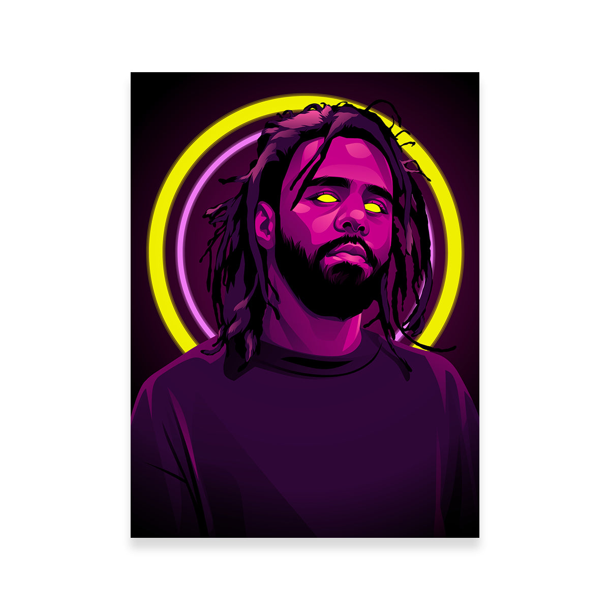 J Cole Wall Art