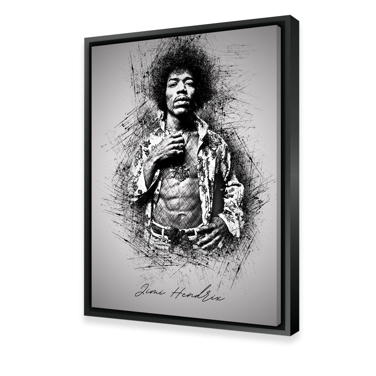 Jimi Hendrix Abs Wall Art