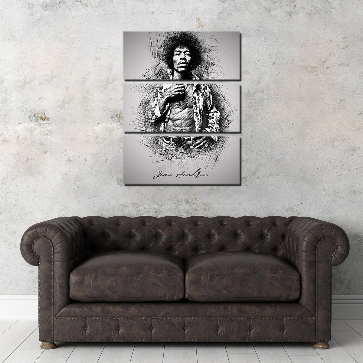 Jimi Hendrix Abs Wall Art