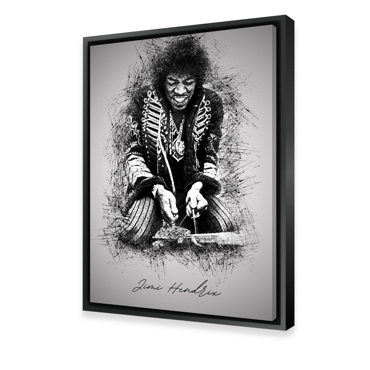 Jimi Hendrix Strings Wall Art