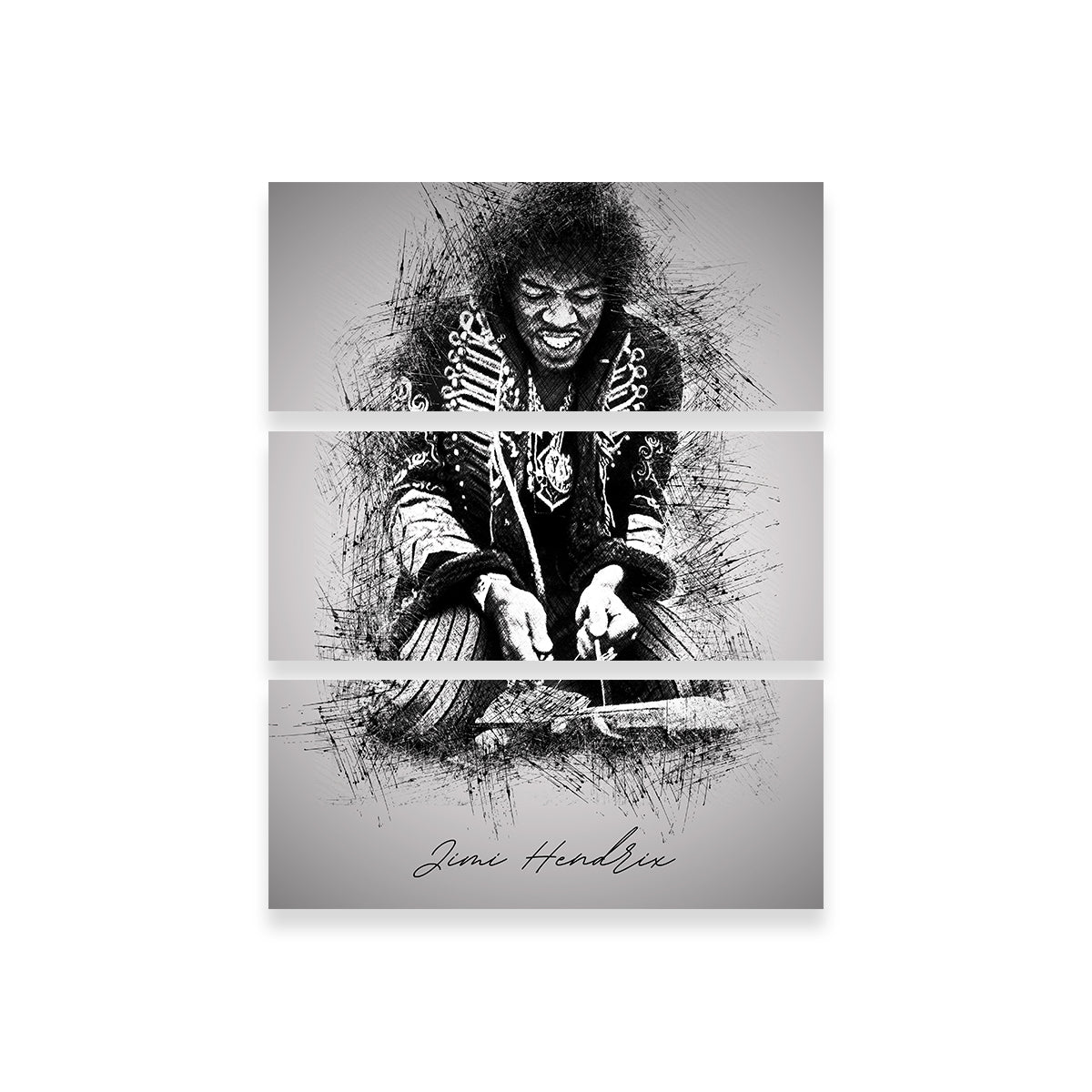 Jimi Hendrix Strings Wall Art