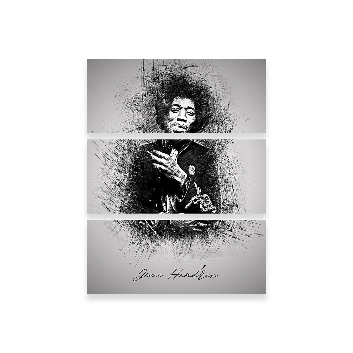 Jimi Hendrix Smoke Wall Art