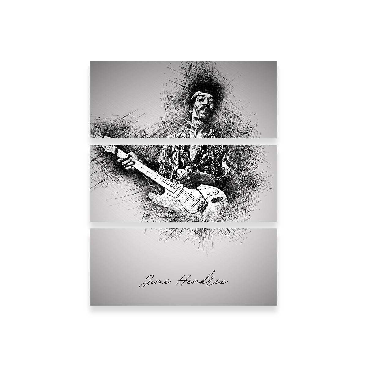 Jimi Hendrix Guitar Wall Art