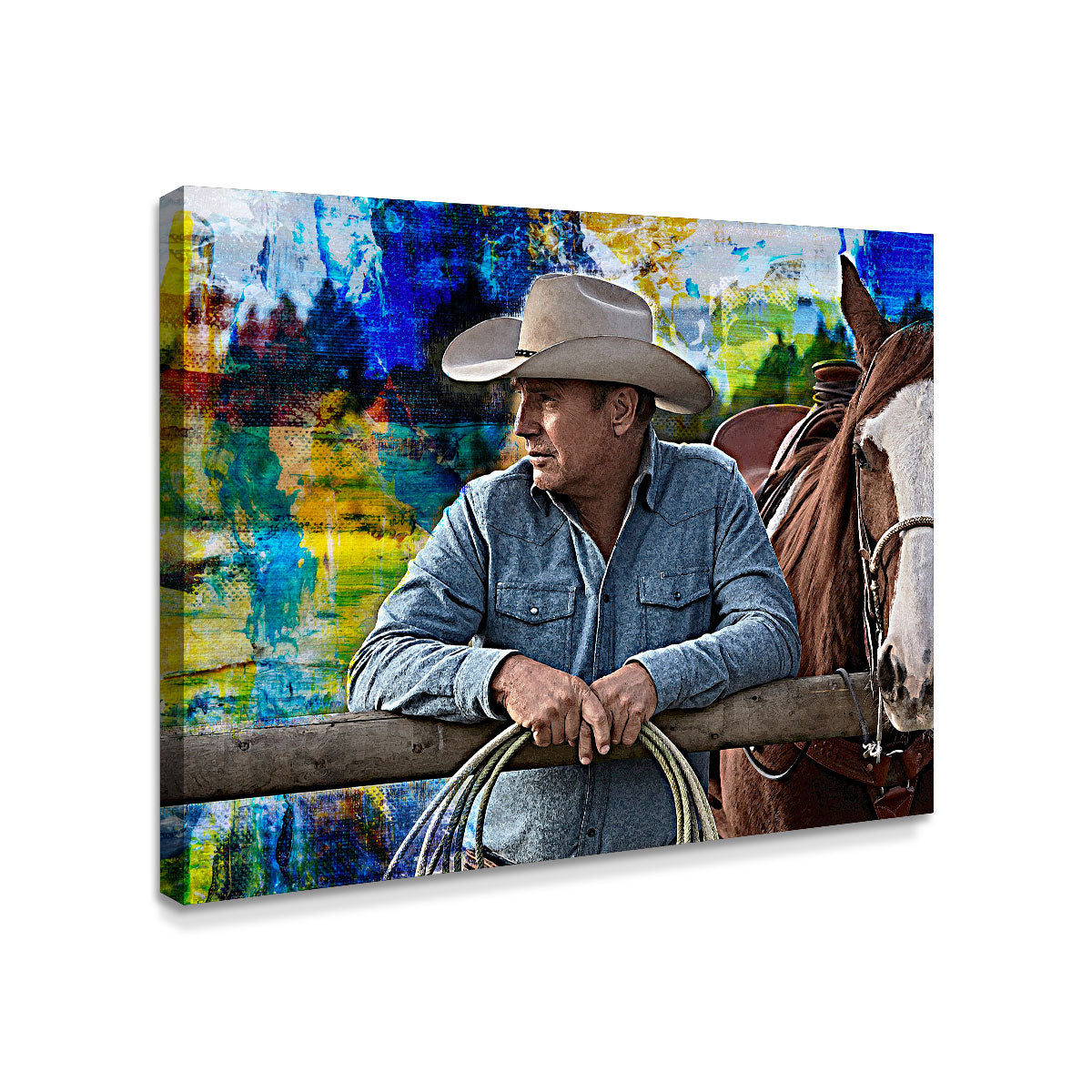 John Dutton & Horse Wall Art