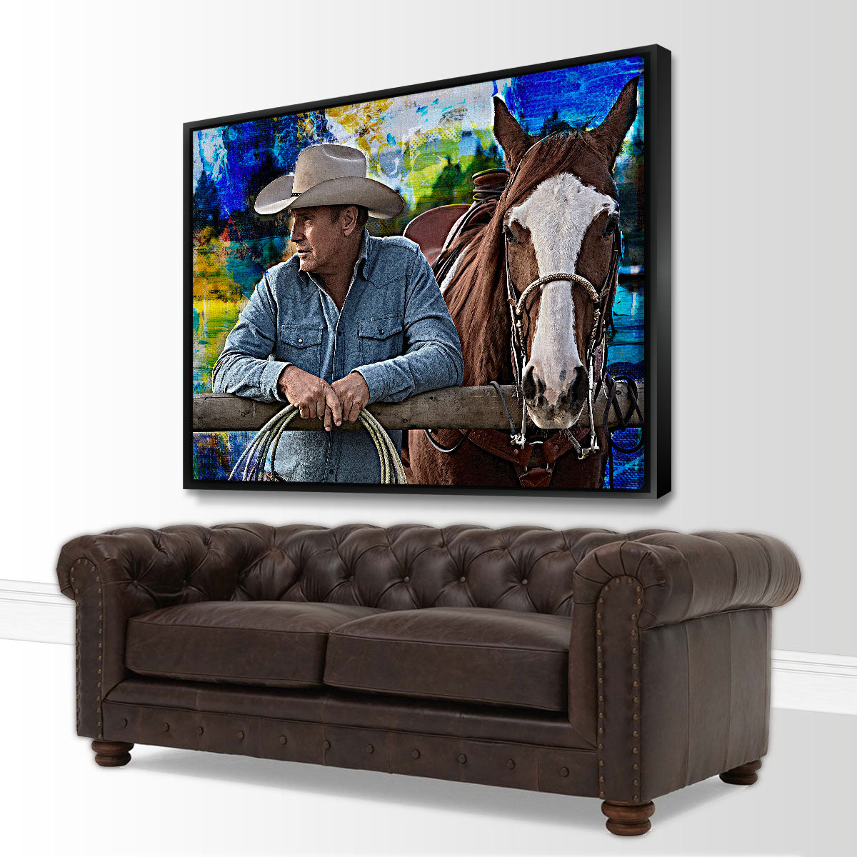 John Dutton & Horse Wall Art