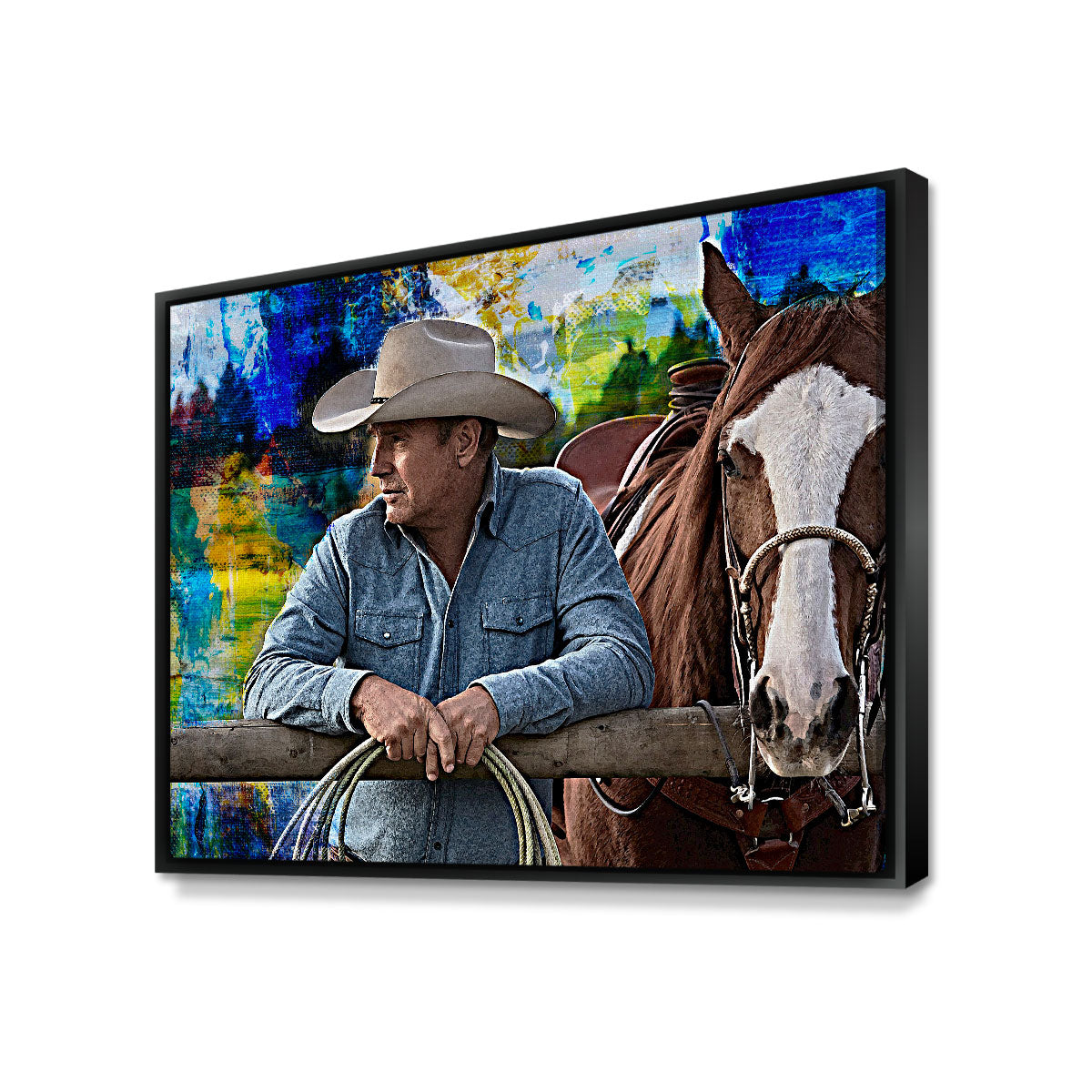 John Dutton & Horse Wall Art