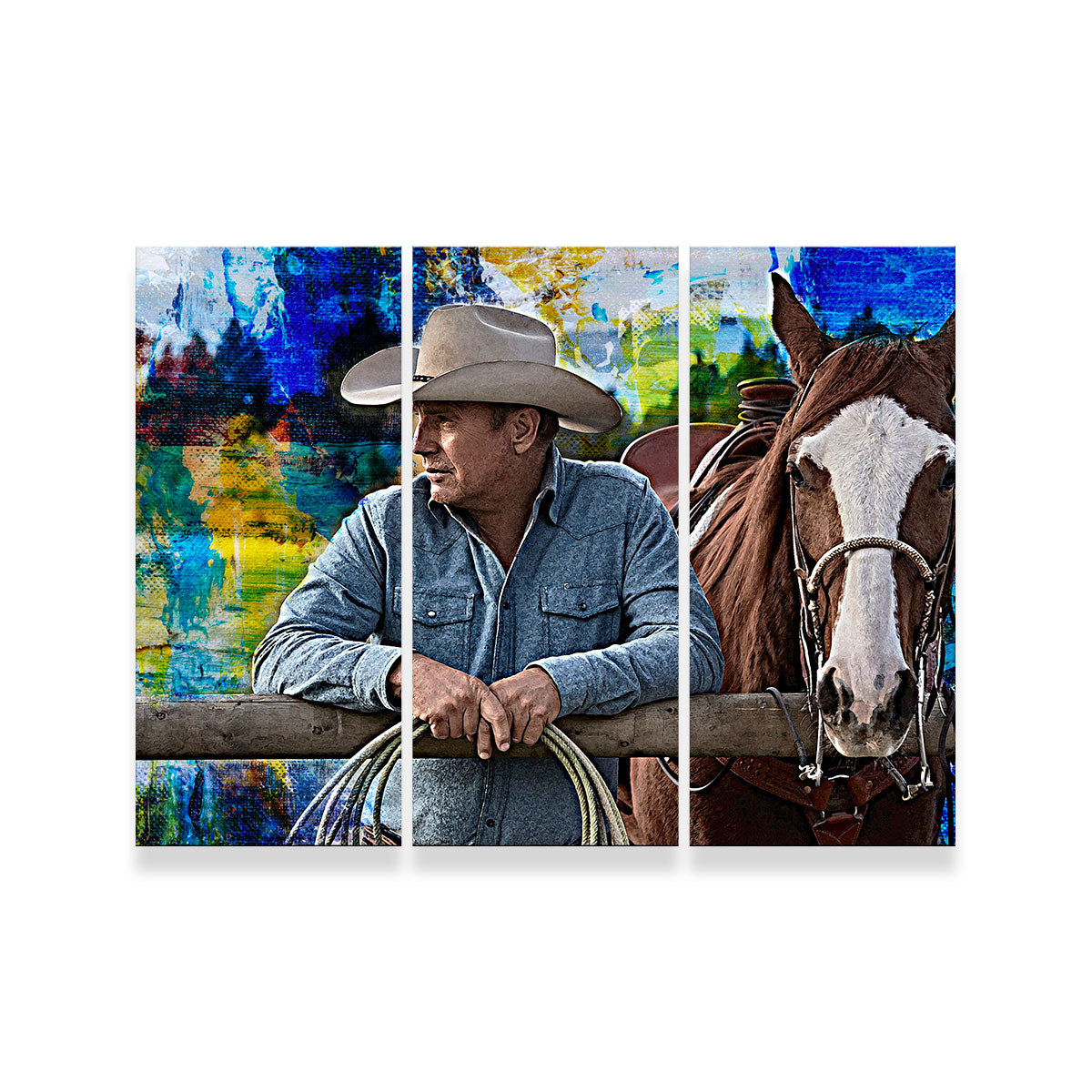 John Dutton & Horse Wall Art