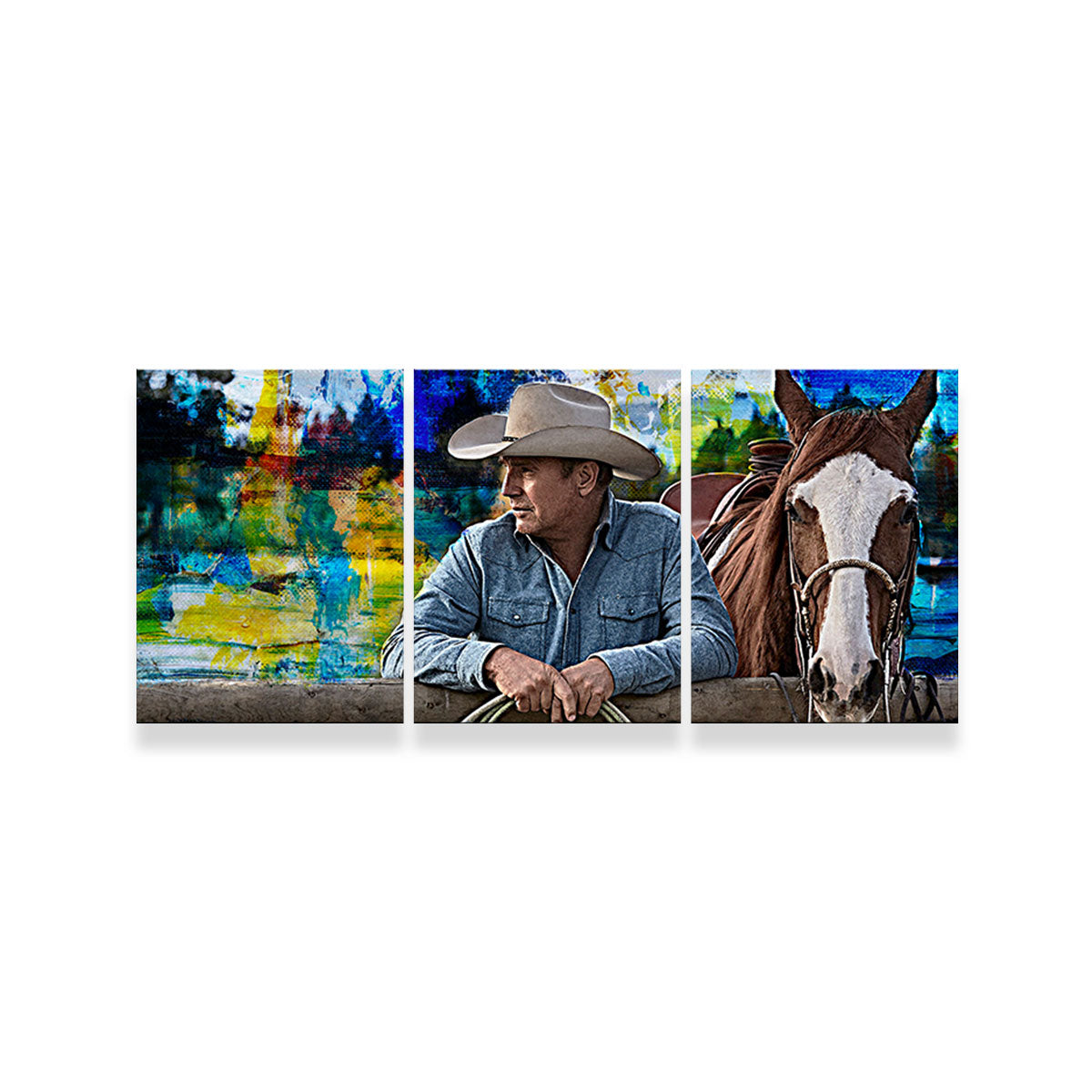 John Dutton & Horse Wall Art