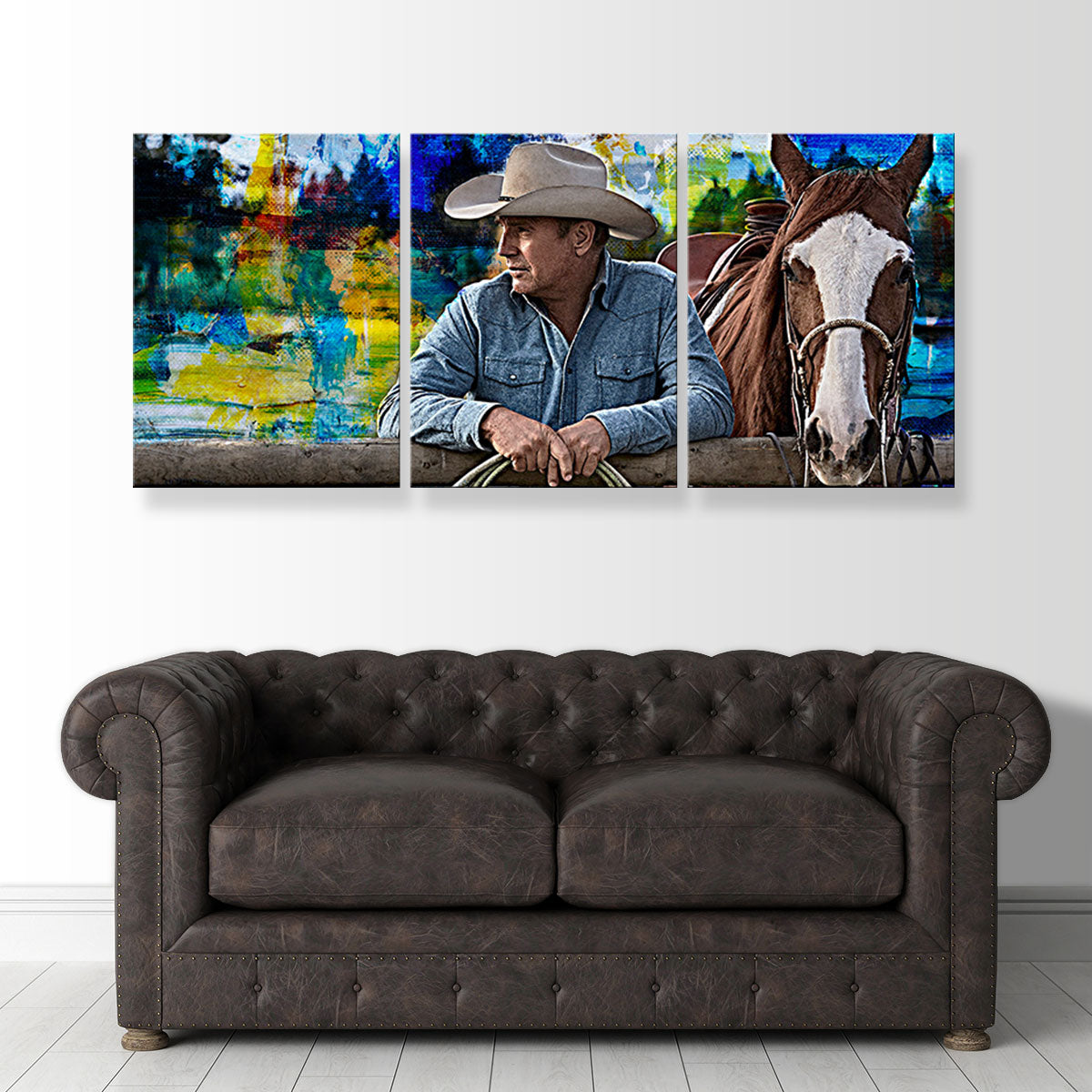 John Dutton & Horse Wall Art