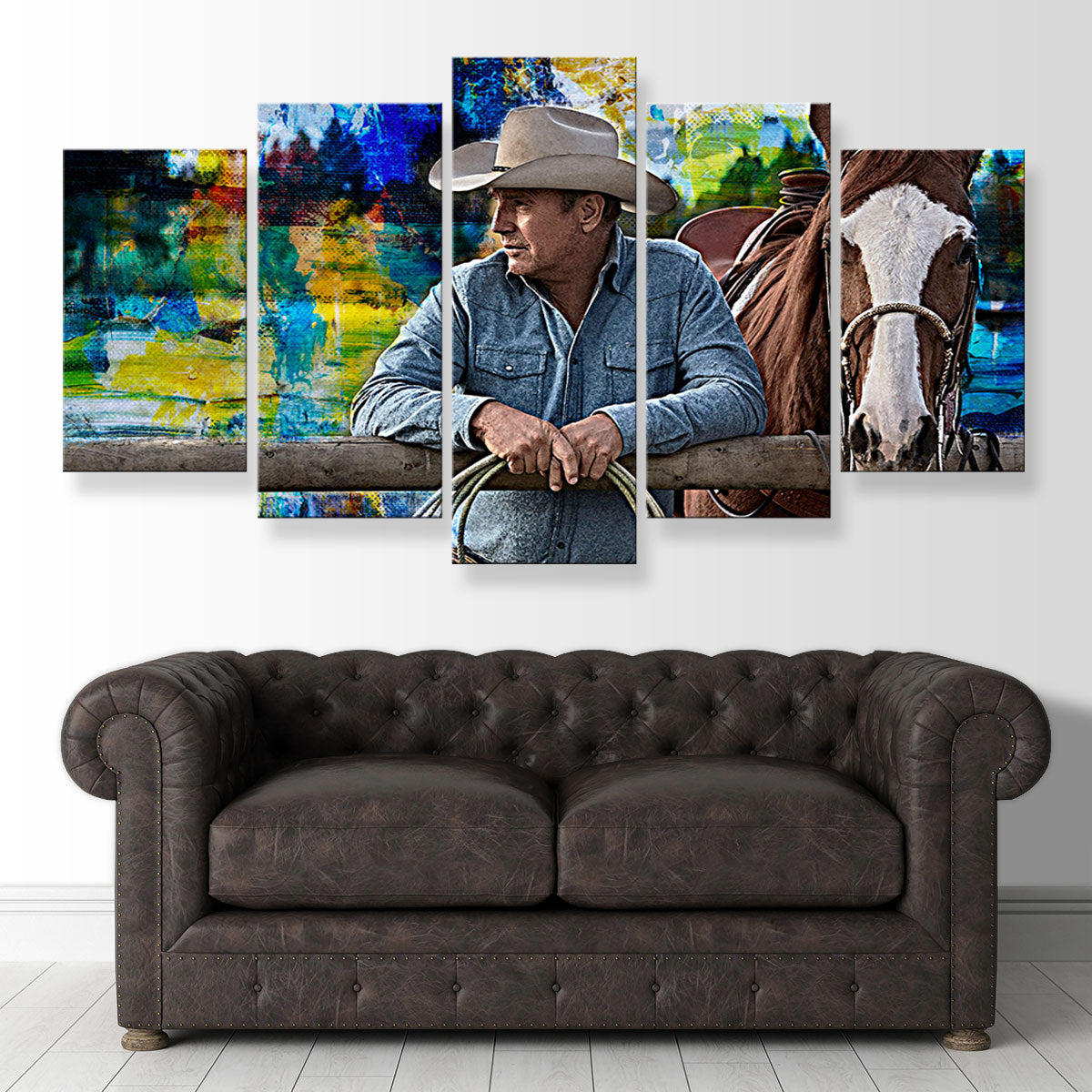 John Dutton & Horse Wall Art