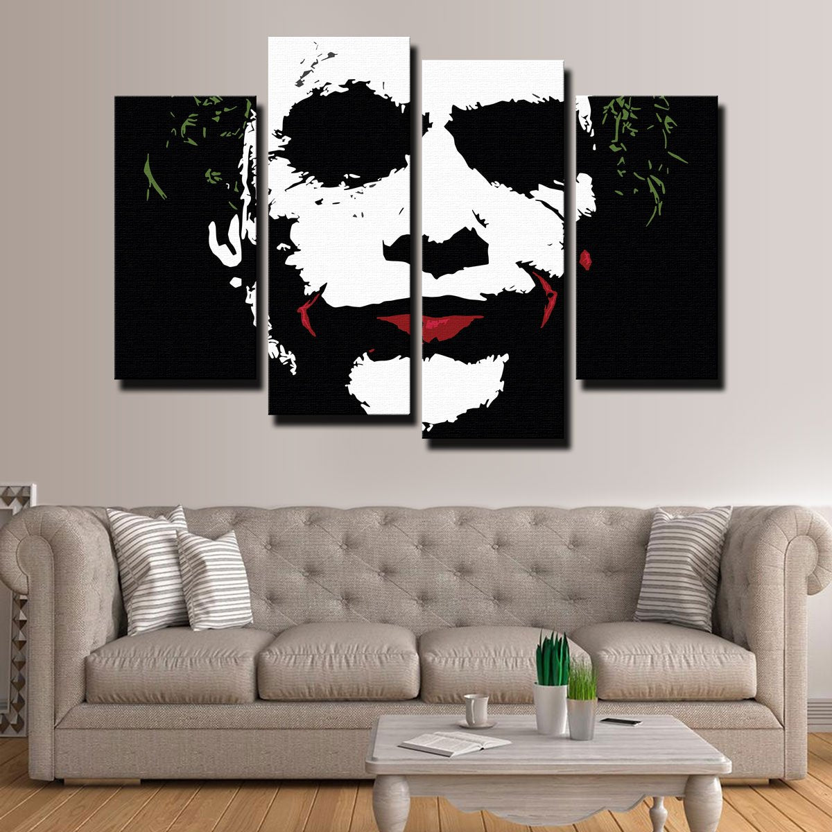 Joker Splatter Wall Art
