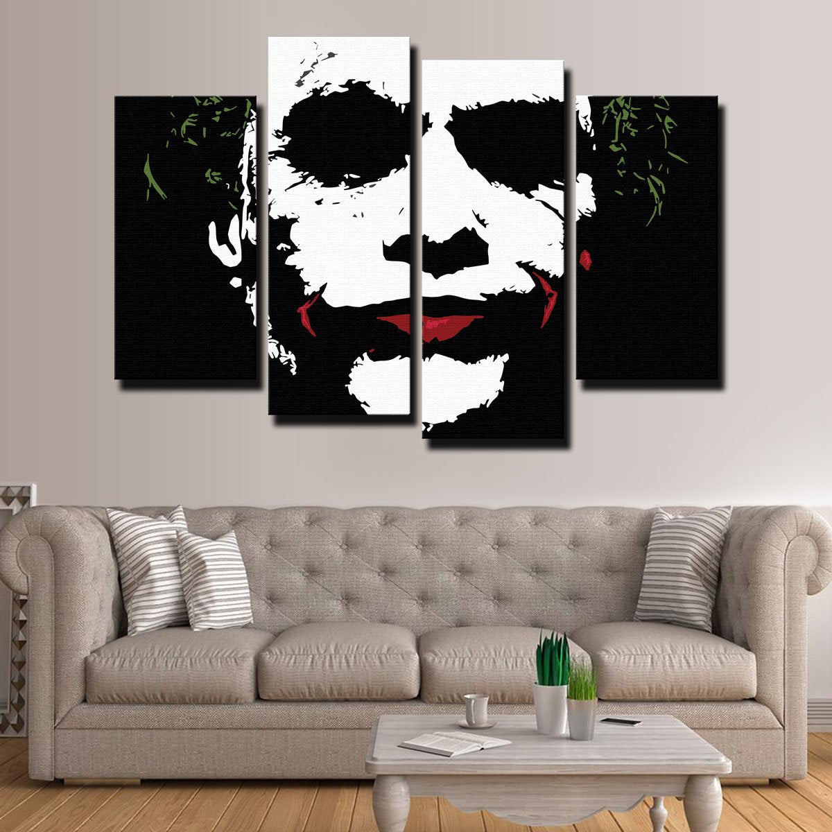 Joker Splatter Canvas Set