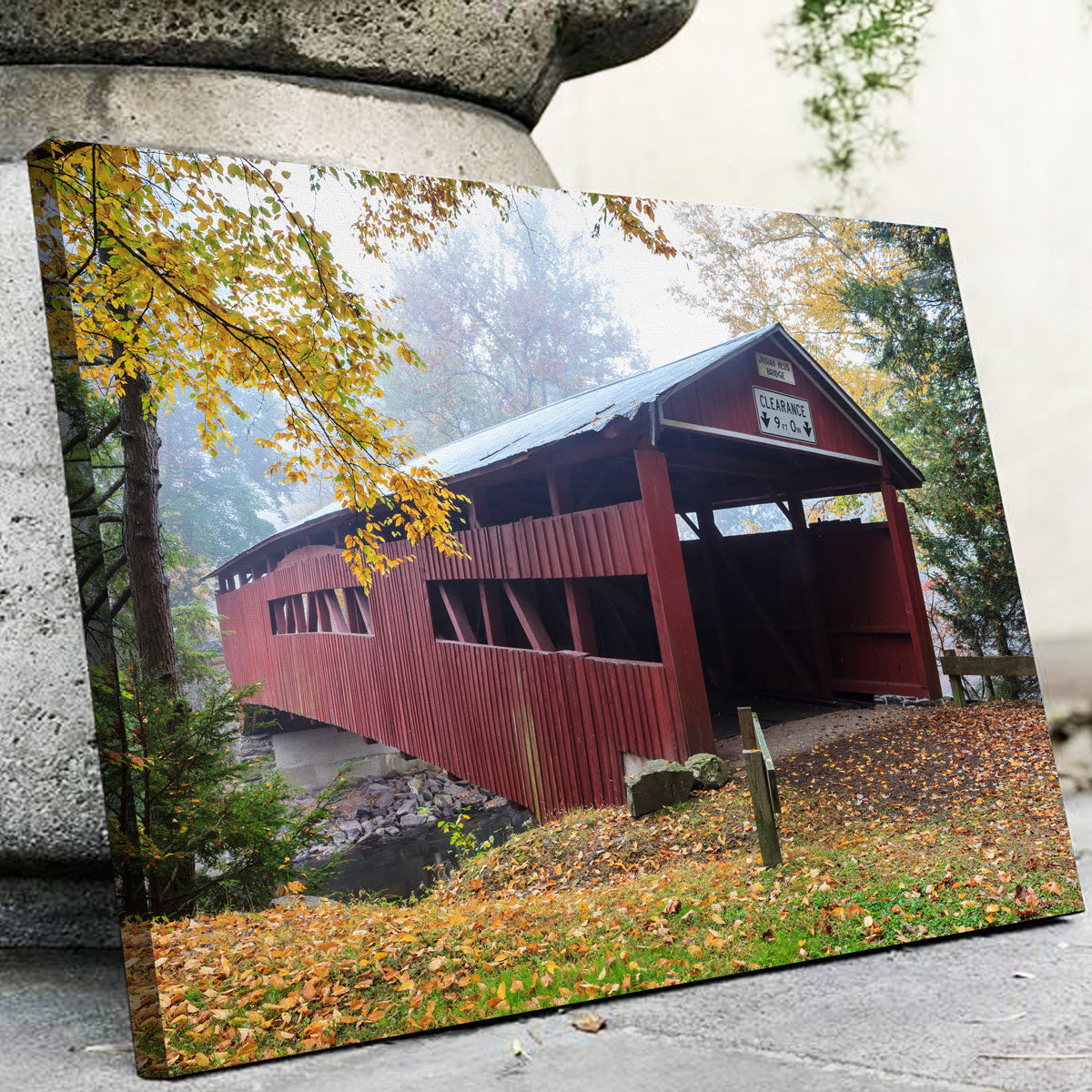 Josiah Hess Covered Bridge Wall Art