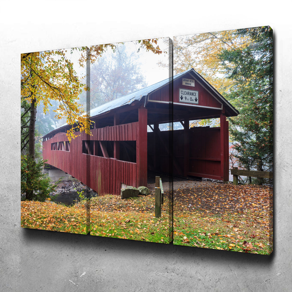 Josiah Hess Covered Bridge Wall Art