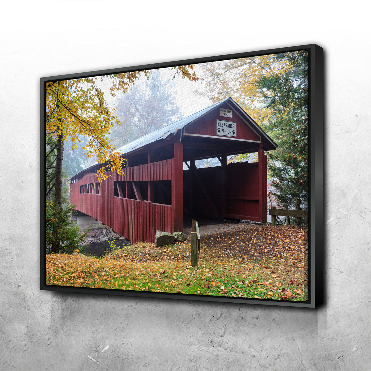 Josiah Hess Covered Bridge Wall Art