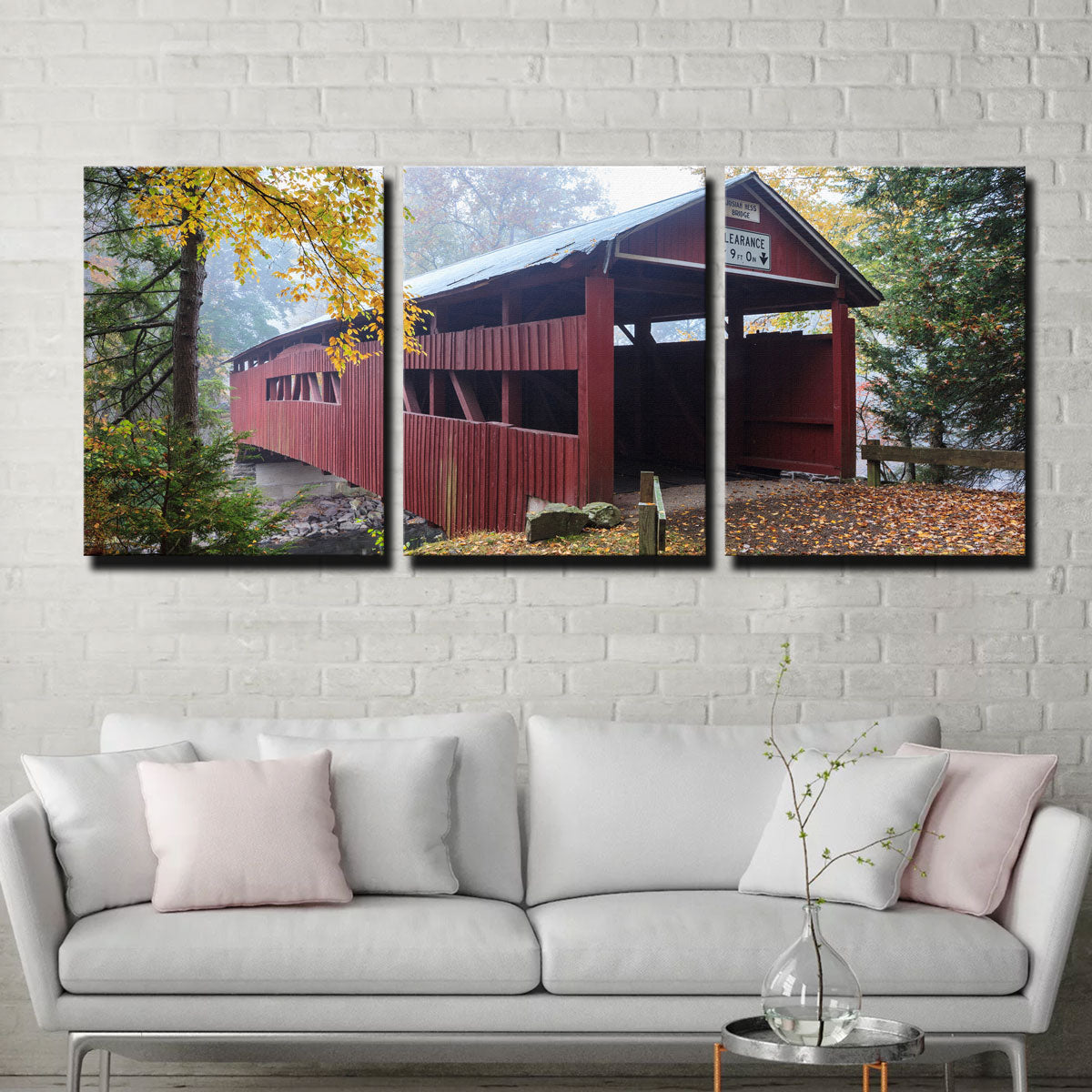 Josiah Hess Covered Bridge Wall Art