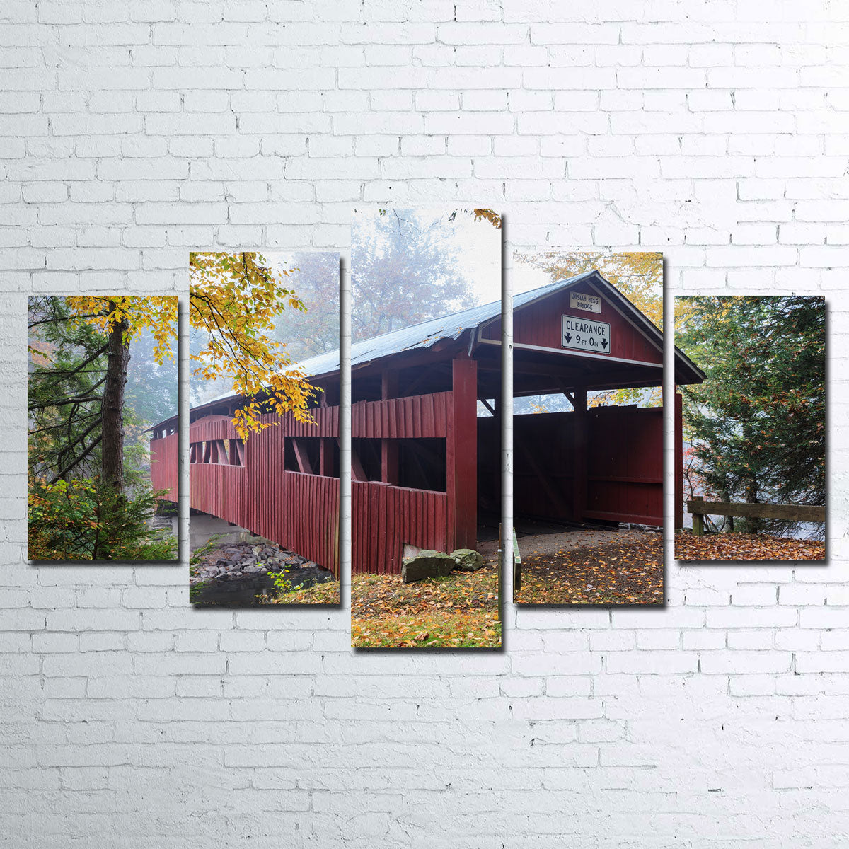 Josiah Hess Covered Bridge Wall Art