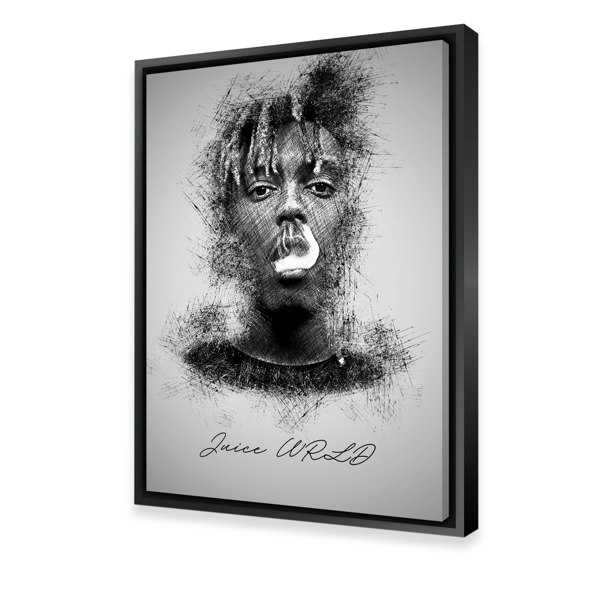 Juice WRLD Sketch Wall Art