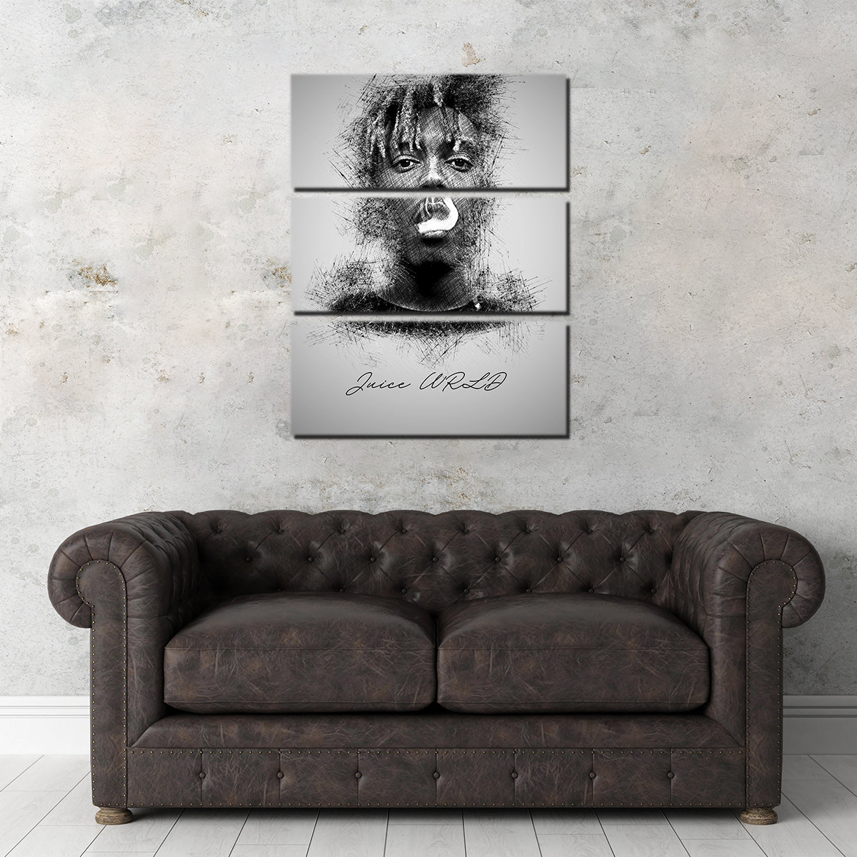 Juice WRLD Sketch Wall Art