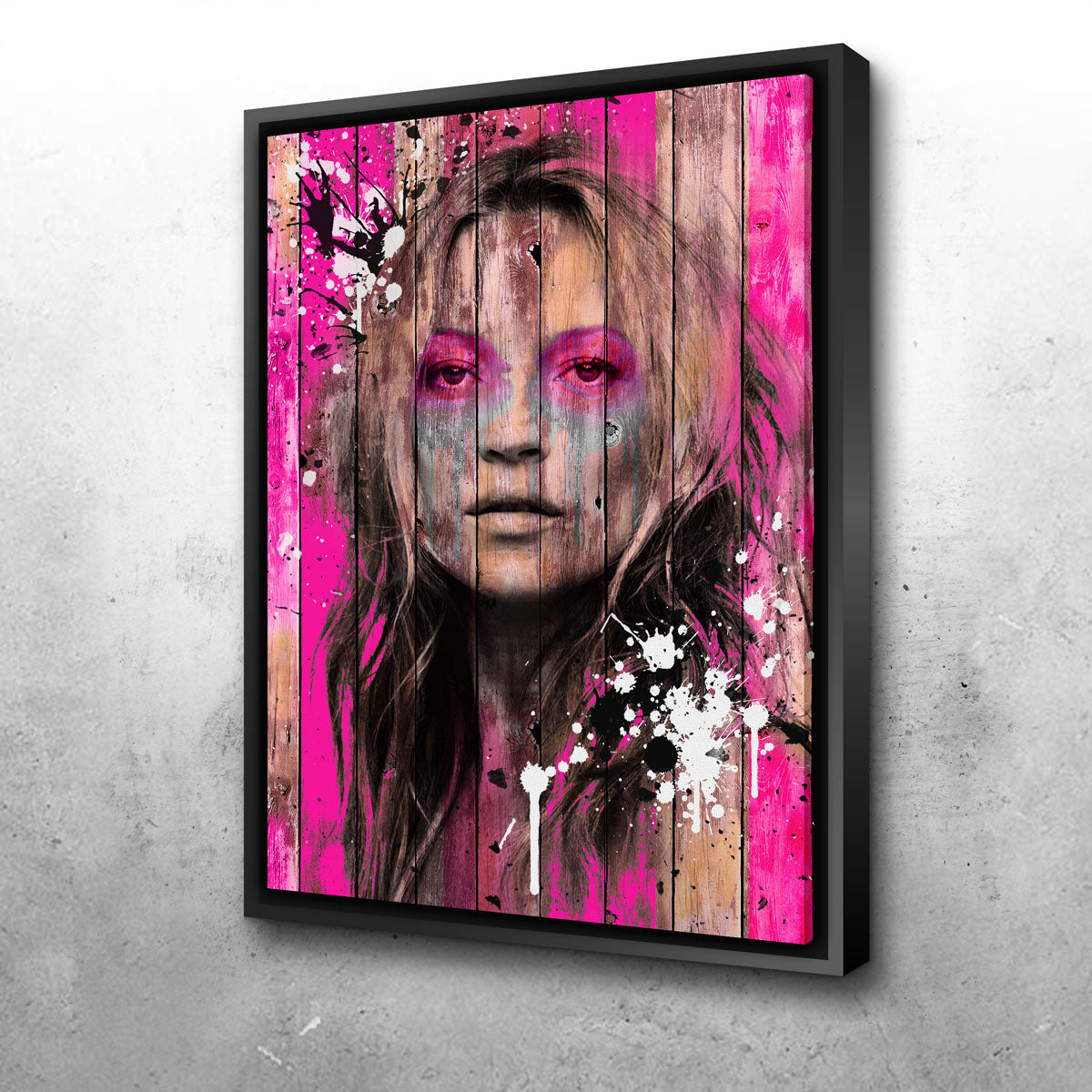 Kate Moss Wood Wall Art