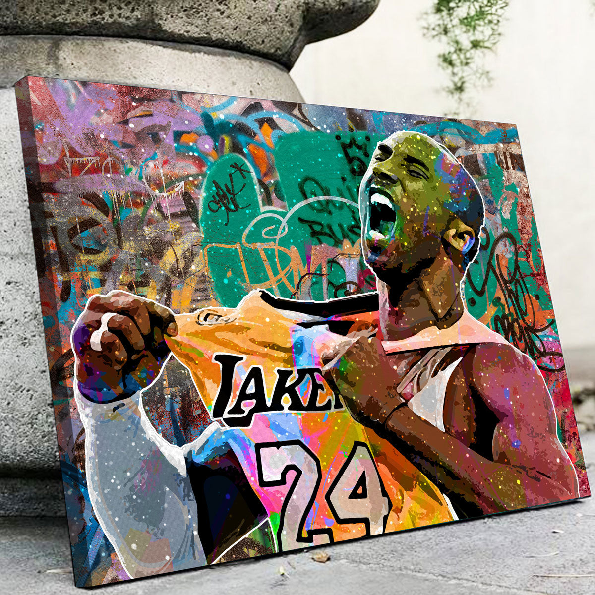 Black Mamba Lives On - Kobe Bryant Iconic Lakers Canvas Print