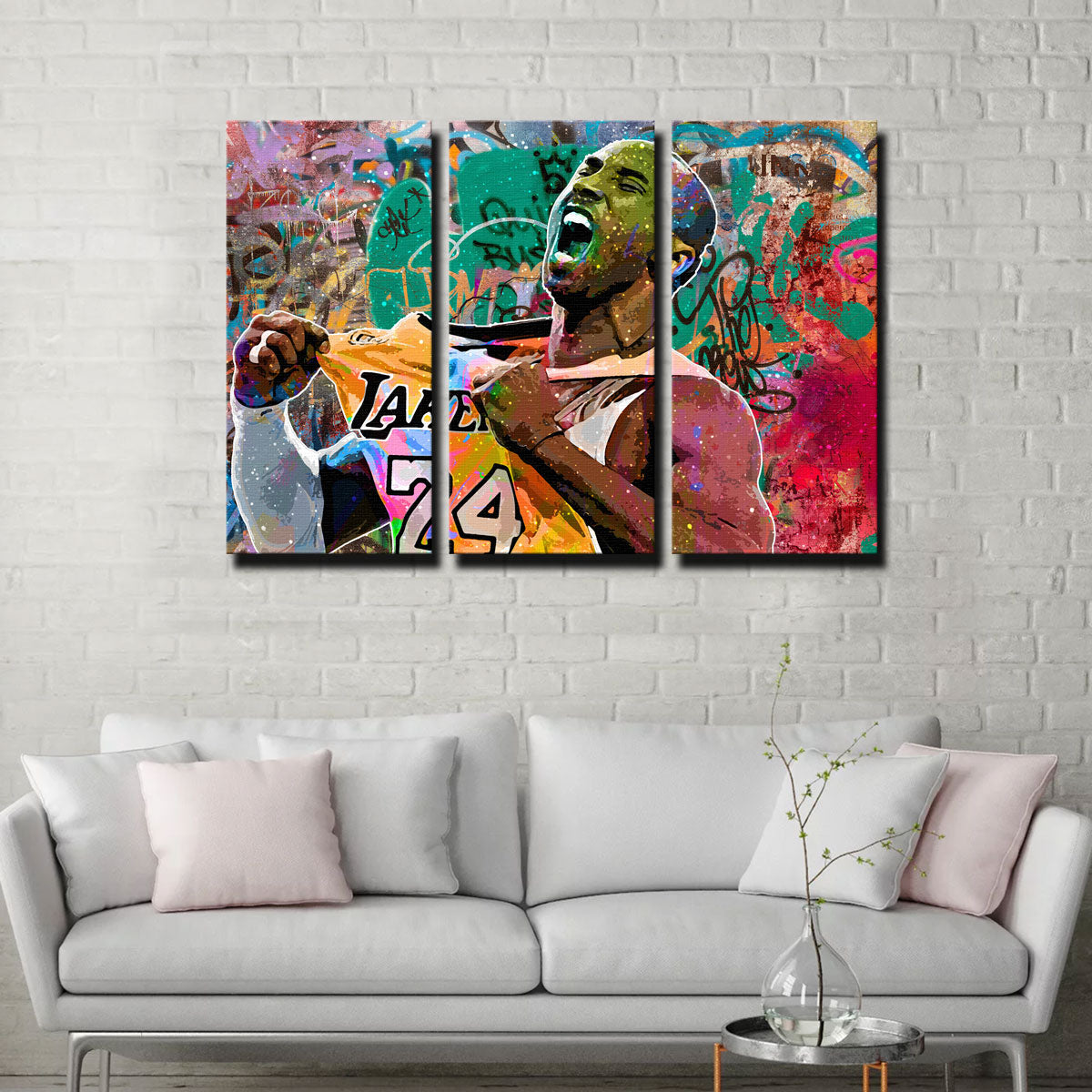 Canvas Art shops Set of Three - 32x10