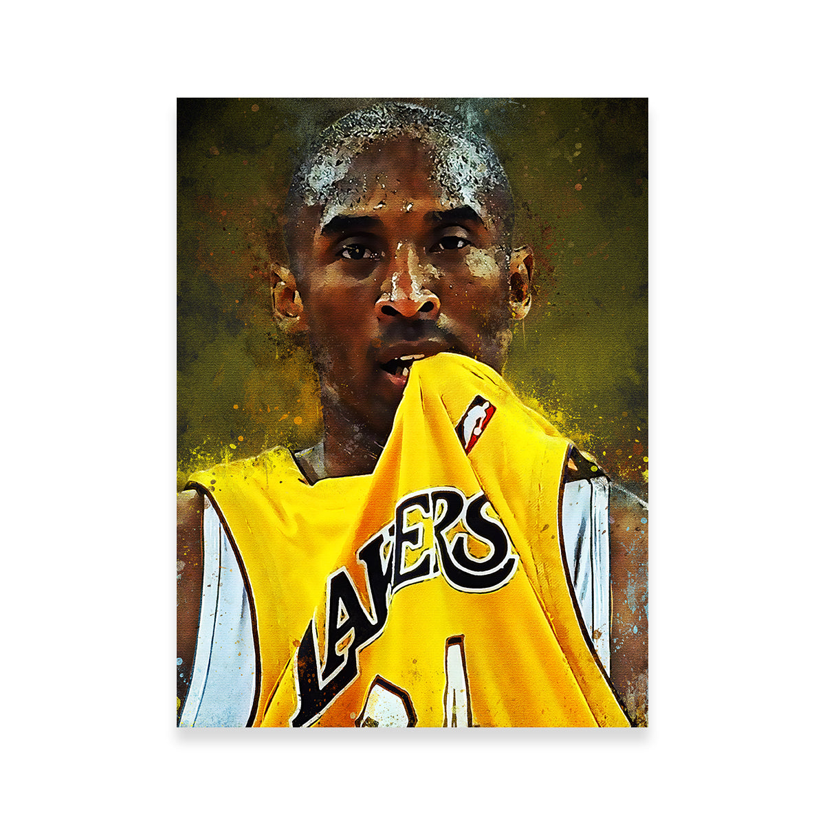 Kobe Bryant Paint Wall Art