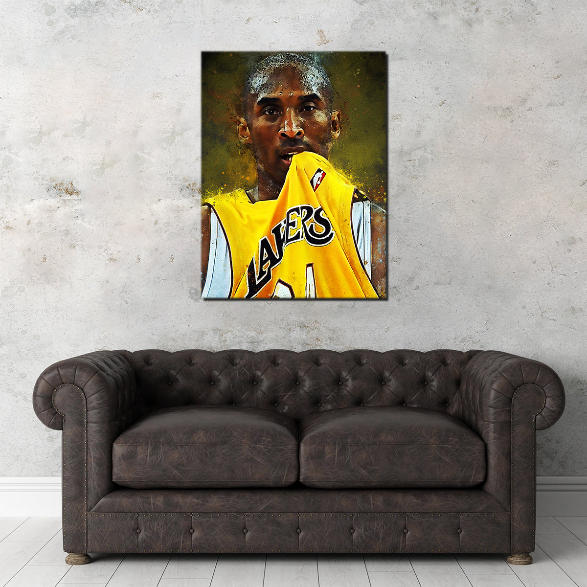 Kobe Bryant Paint Wall Art