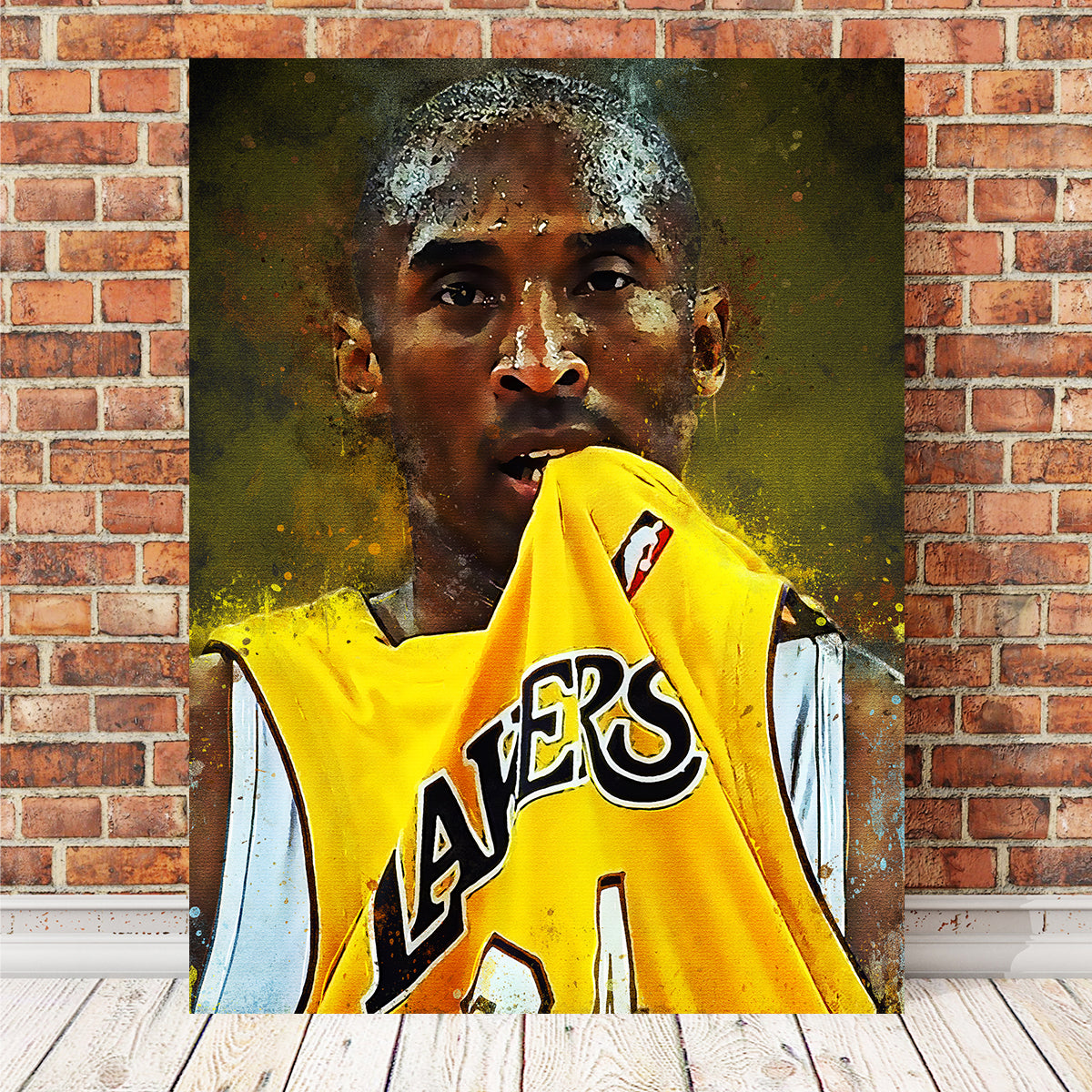 Kobe Bryant Paint Wall Art